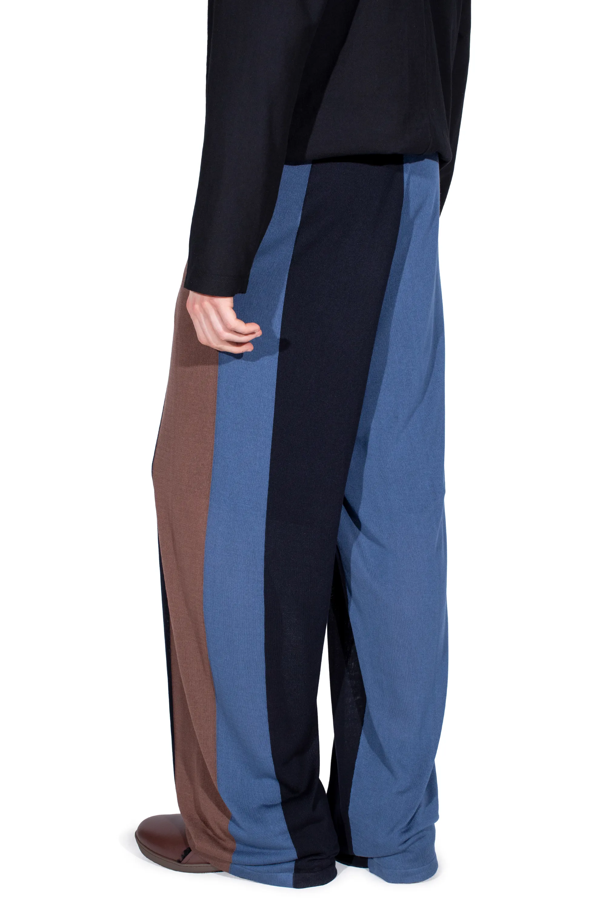 KIKO KOSTADINOV SIGO KNIT TROUSERS - BROWN