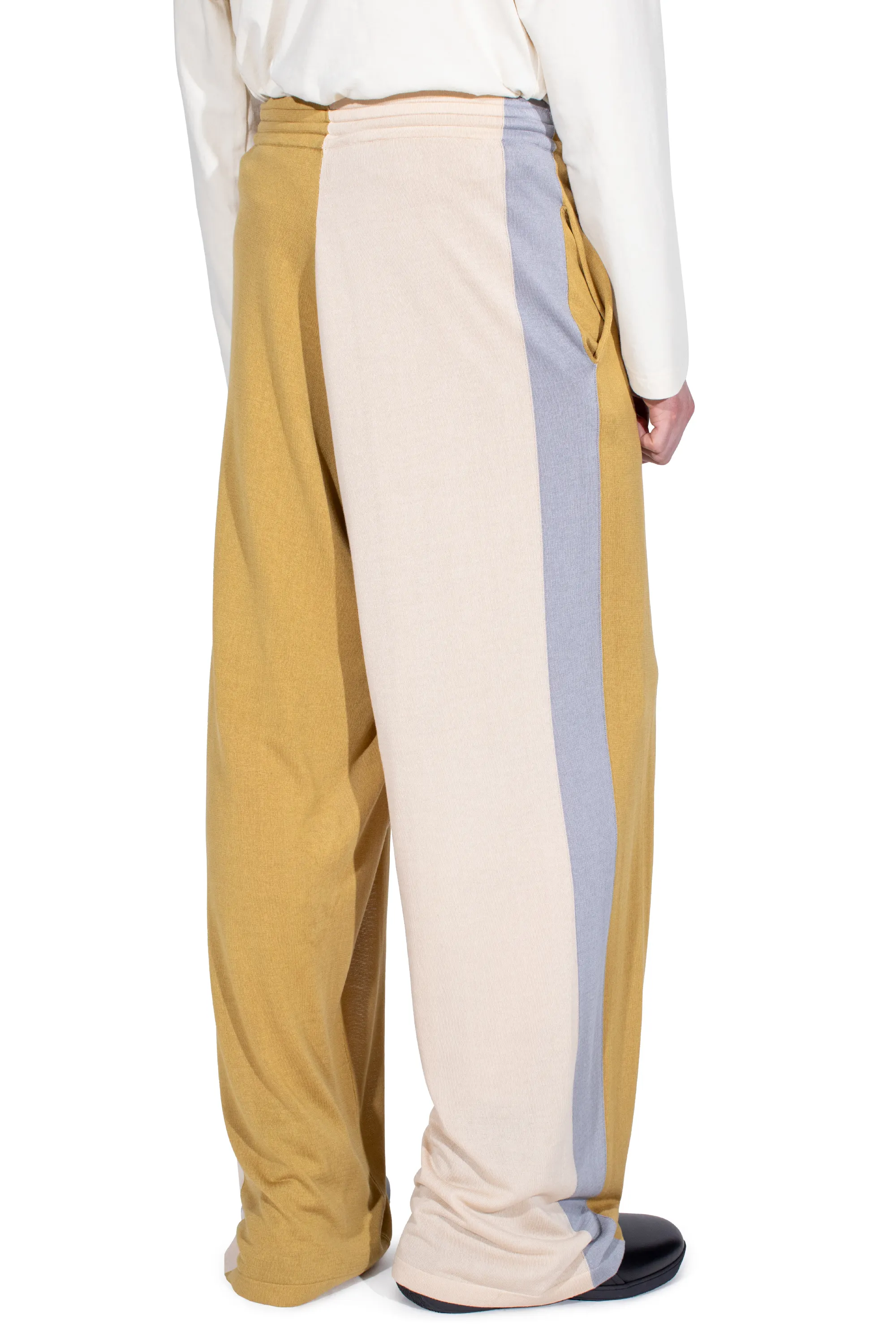 KIKO KOSTADINOV SIGO KNIT TROUSERS - OCHRE