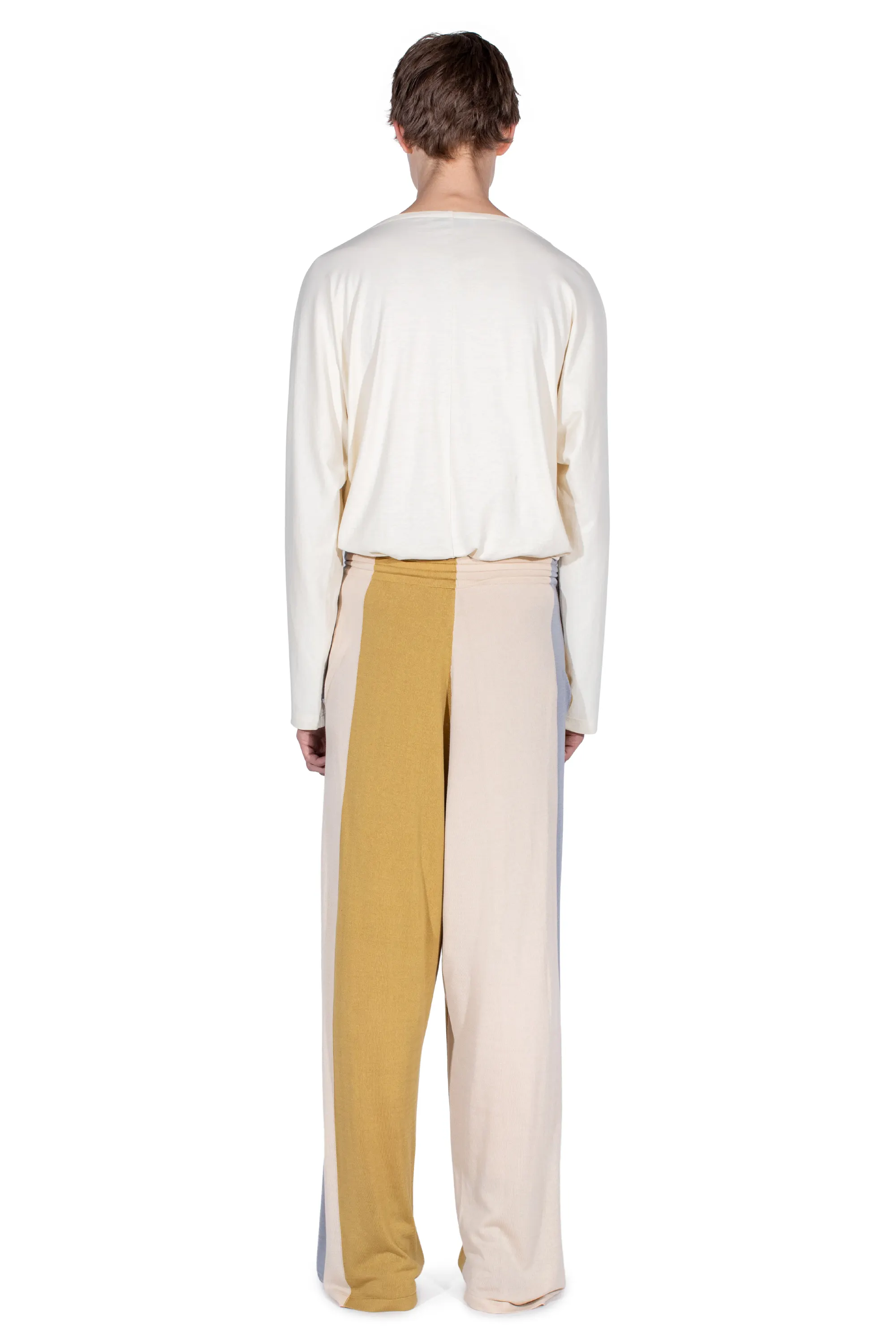 KIKO KOSTADINOV SIGO KNIT TROUSERS - OCHRE