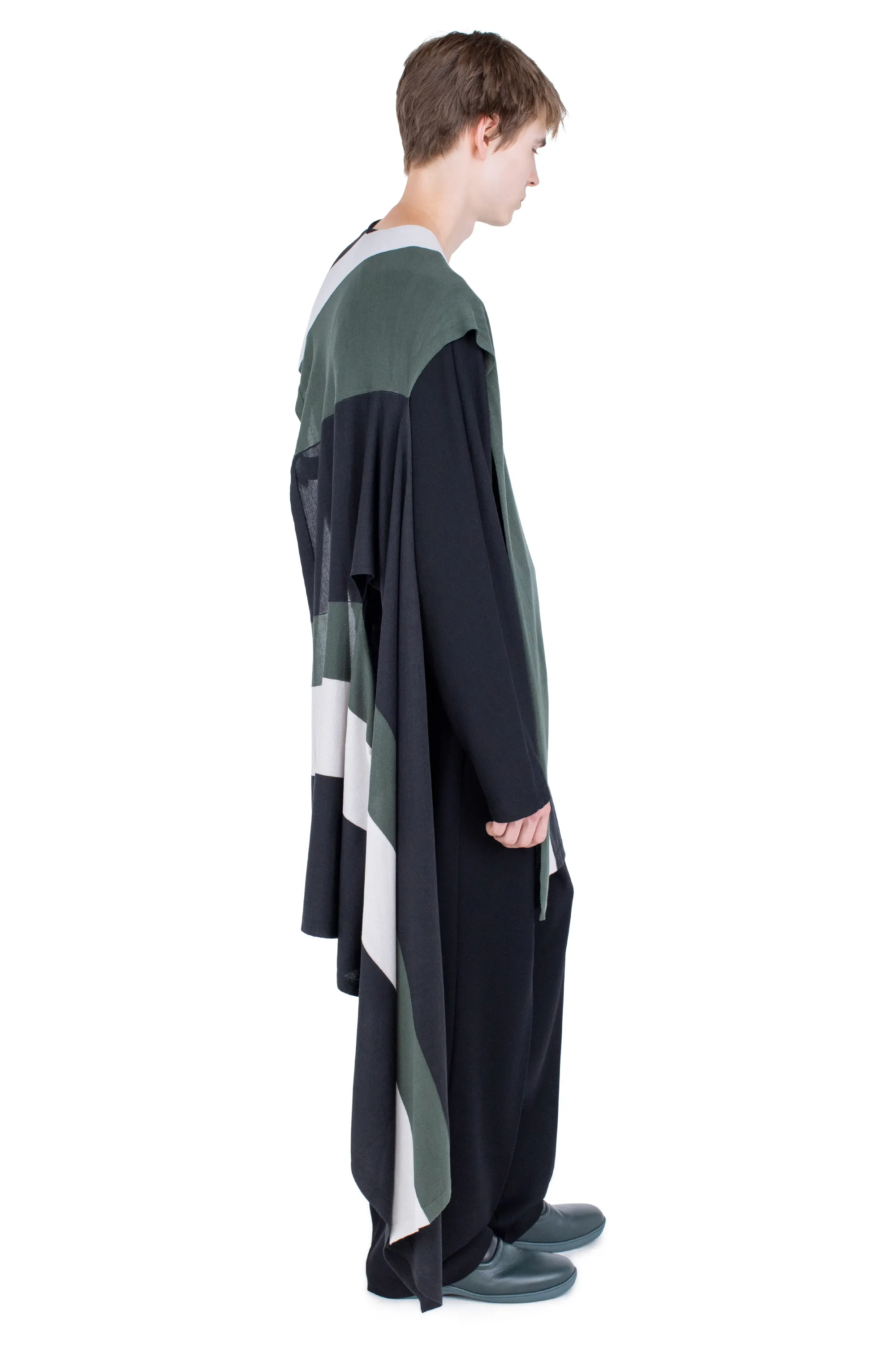 KIKO KOSTADINOV SIGO WIDE KNIT SCARF - BLACK