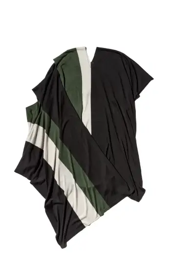 KIKO KOSTADINOV SIGO WIDE KNIT SCARF - BLACK