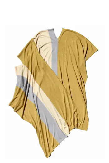 KIKO KOSTADINOV SIGO WIDE KNIT SCARF - OCHRE