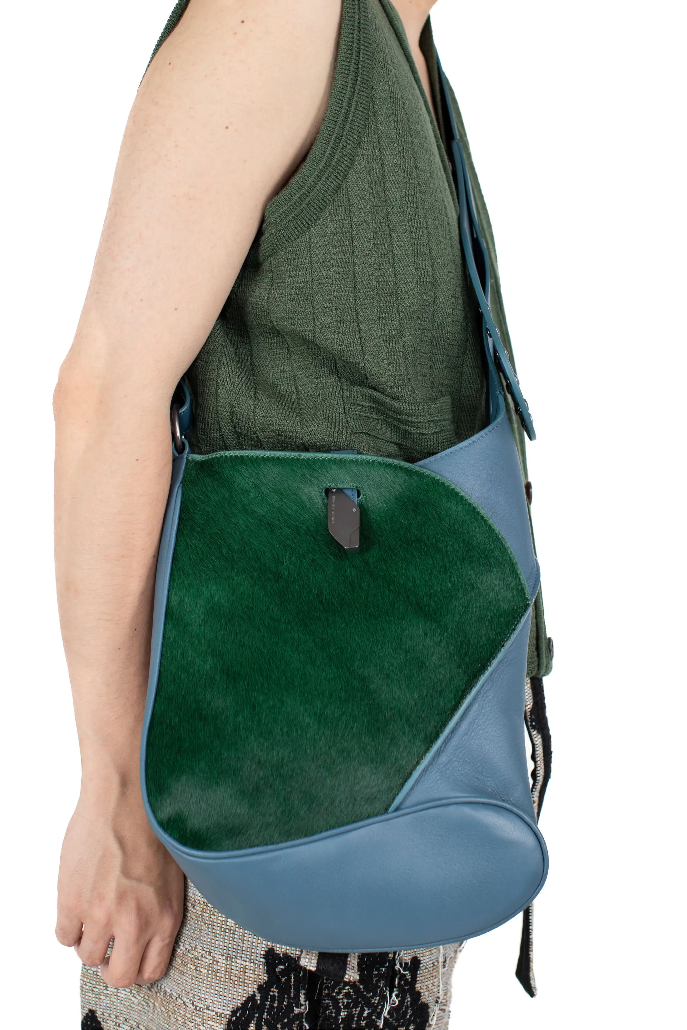 KIKO KOSTADINOV SLATINA BAG - BLUE/FOREST GREEN/BLK OBSIDIAN