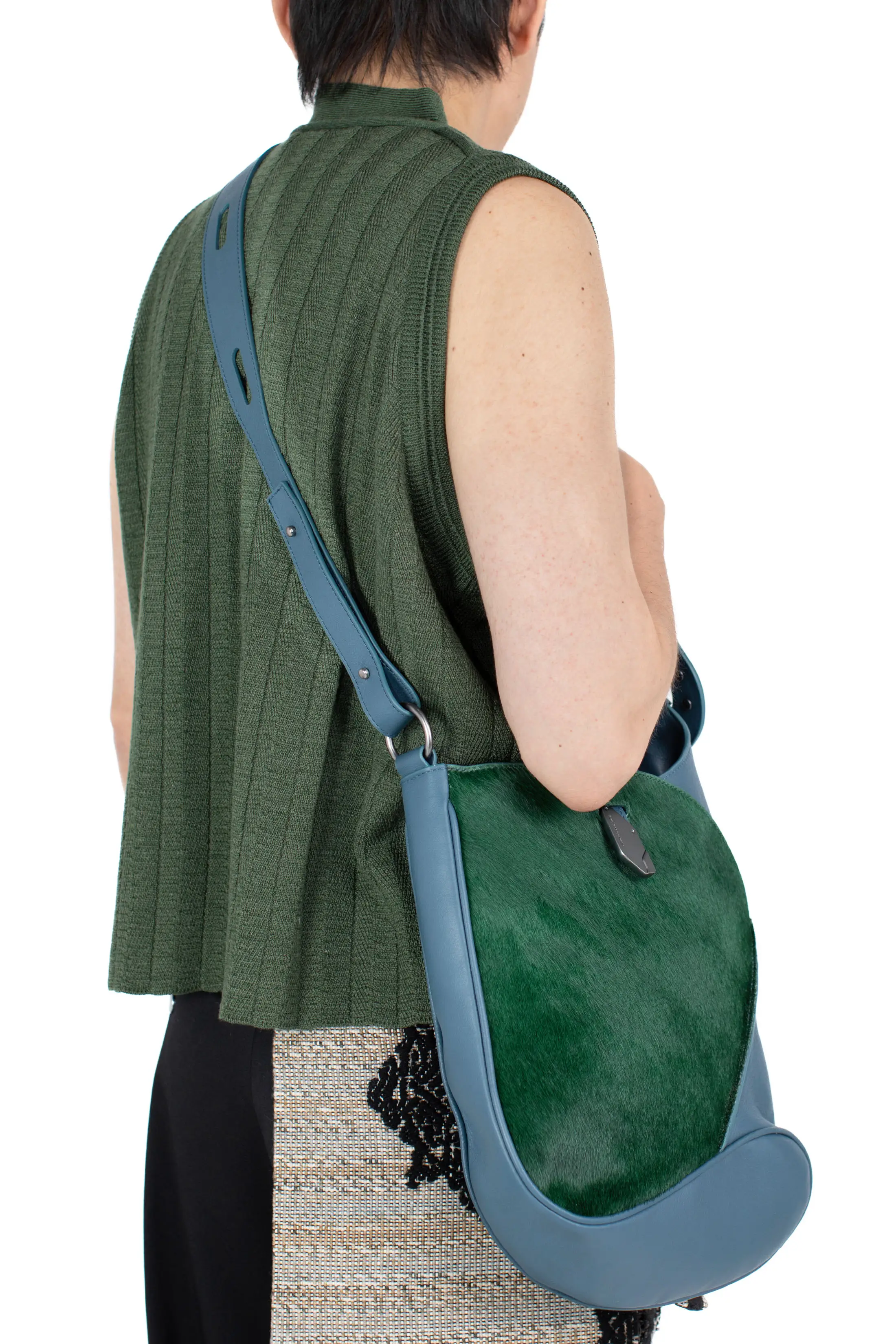 KIKO KOSTADINOV SLATINA BAG - BLUE/FOREST GREEN/BLK OBSIDIAN