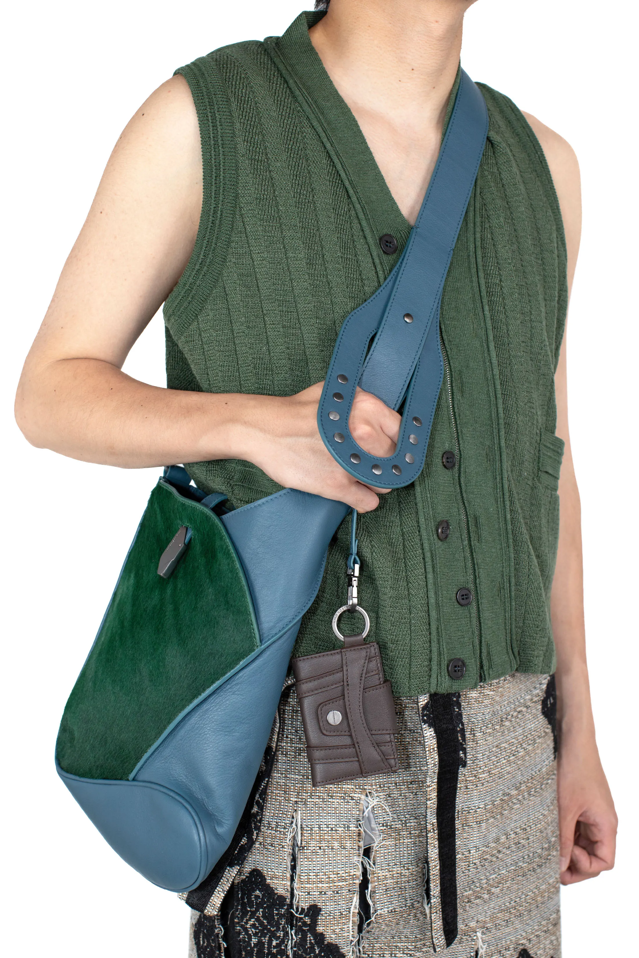 SLATINA BAG - BLUE/FOREST GREEN/BLK OBSIDIAN – KIKO KOSTADINOV