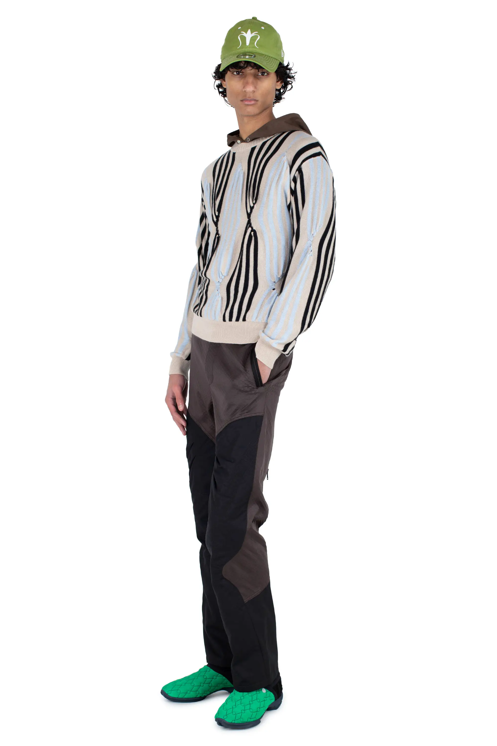 KIKO KOSTADINOV SOLIX JUMPER - BEIGE / BLACK / L BLUE