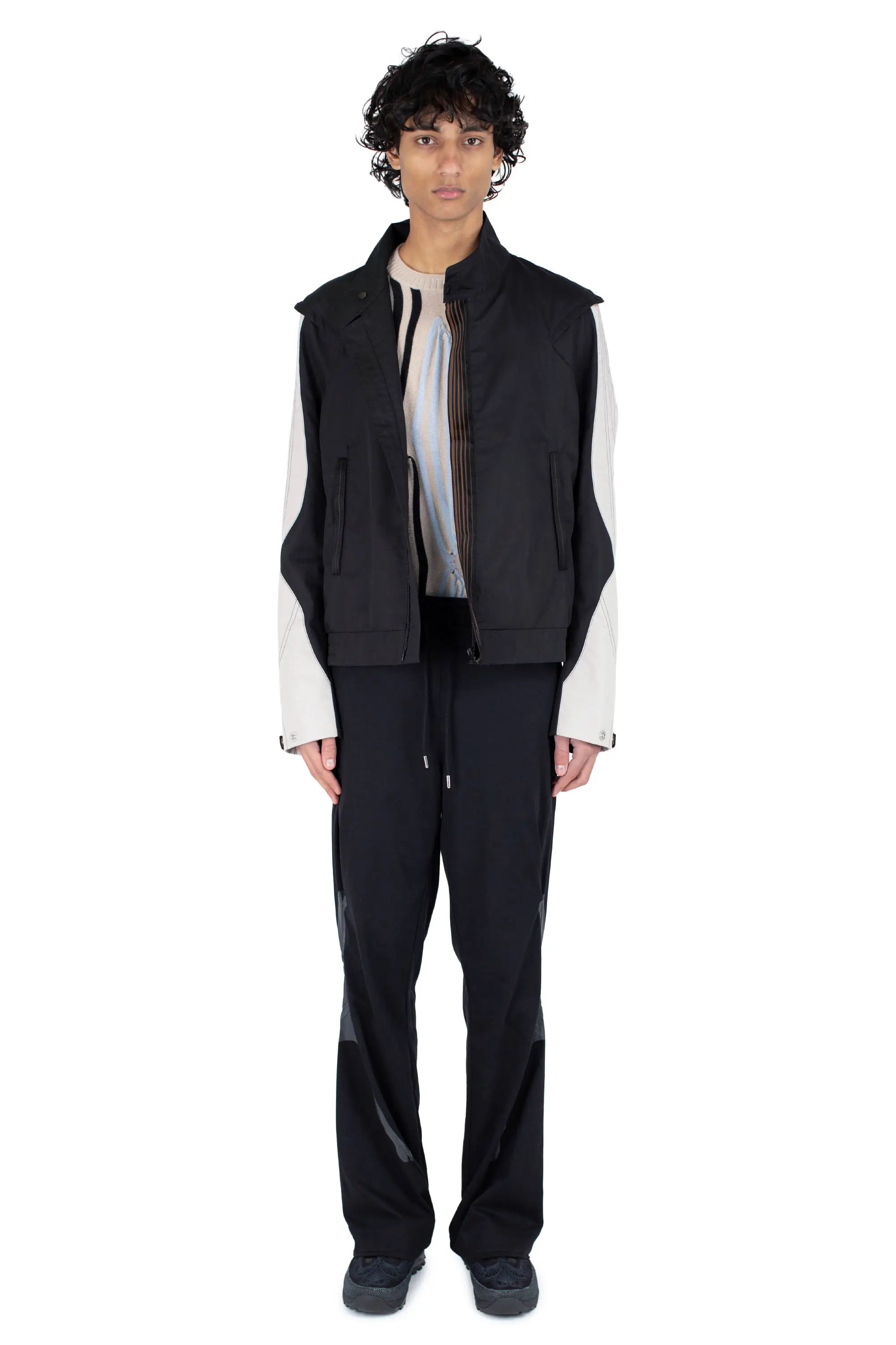 KIKO KOSTADINOV SOLIX JUMPER - BEIGE / BLACK / L BLUE