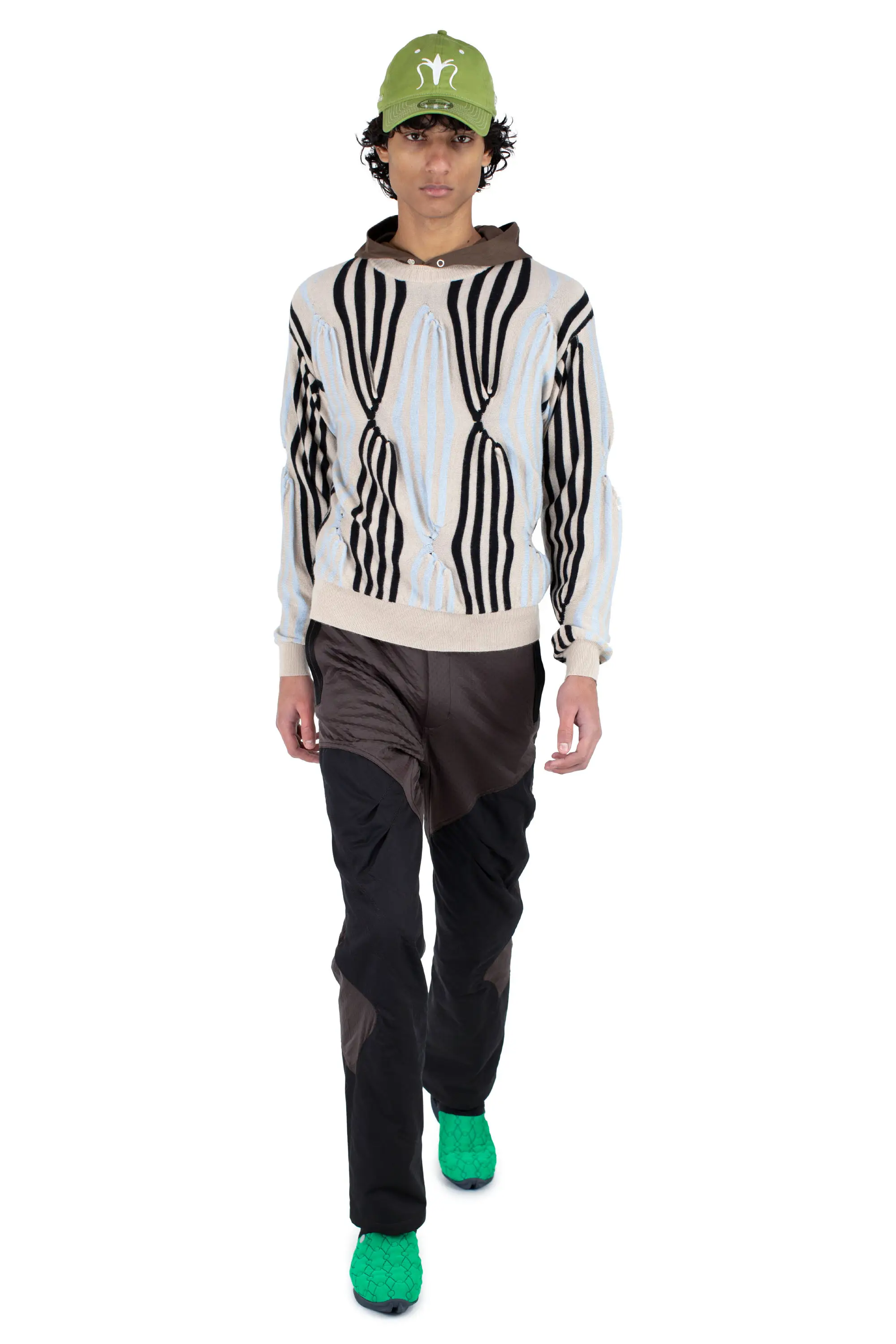 KIKO KOSTADINOV SOLIX JUMPER - BEIGE / BLACK / L BLUE