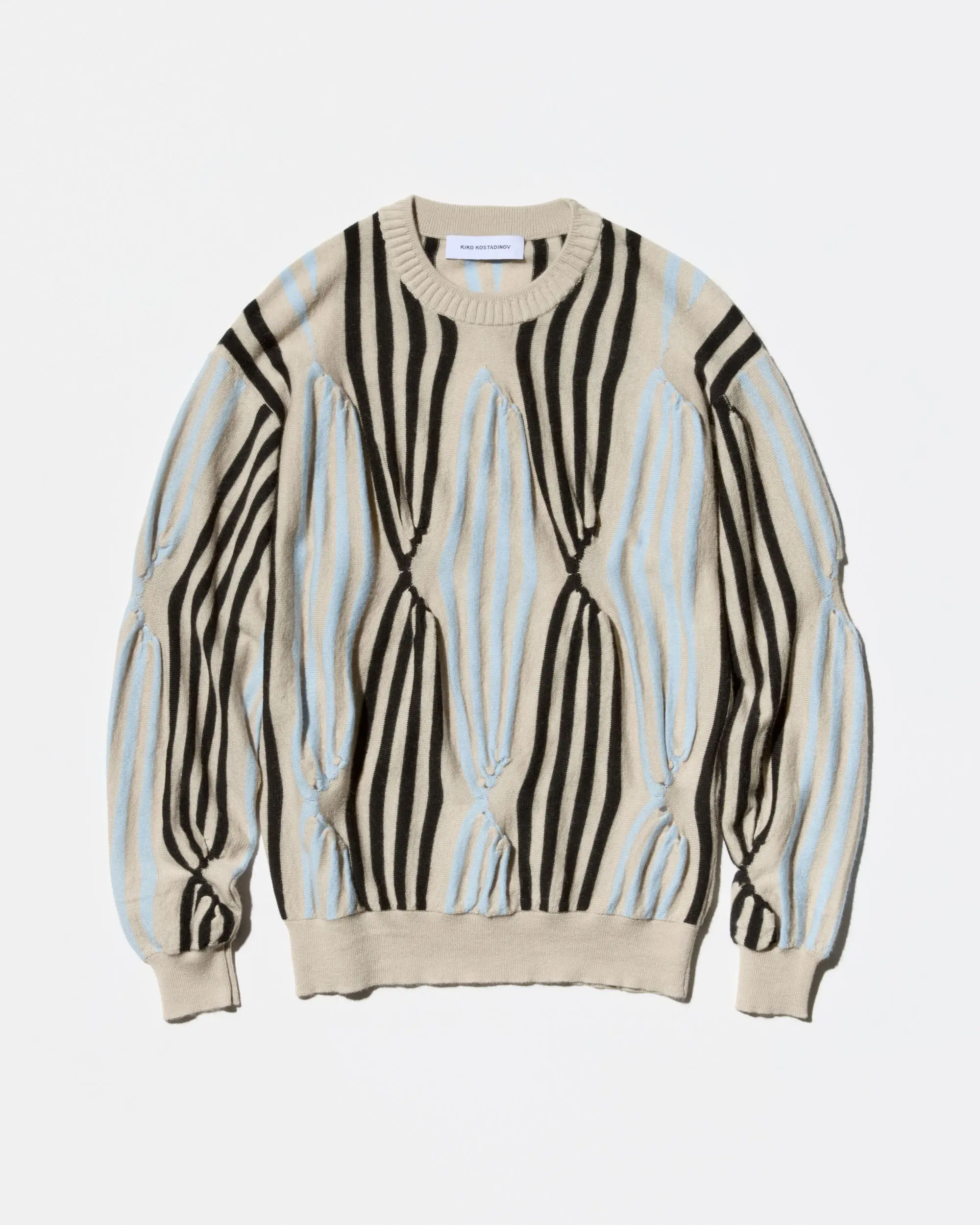 KIKO KOSTADINOV SOLIX JUMPER - BEIGE / BLACK / L BLUE
