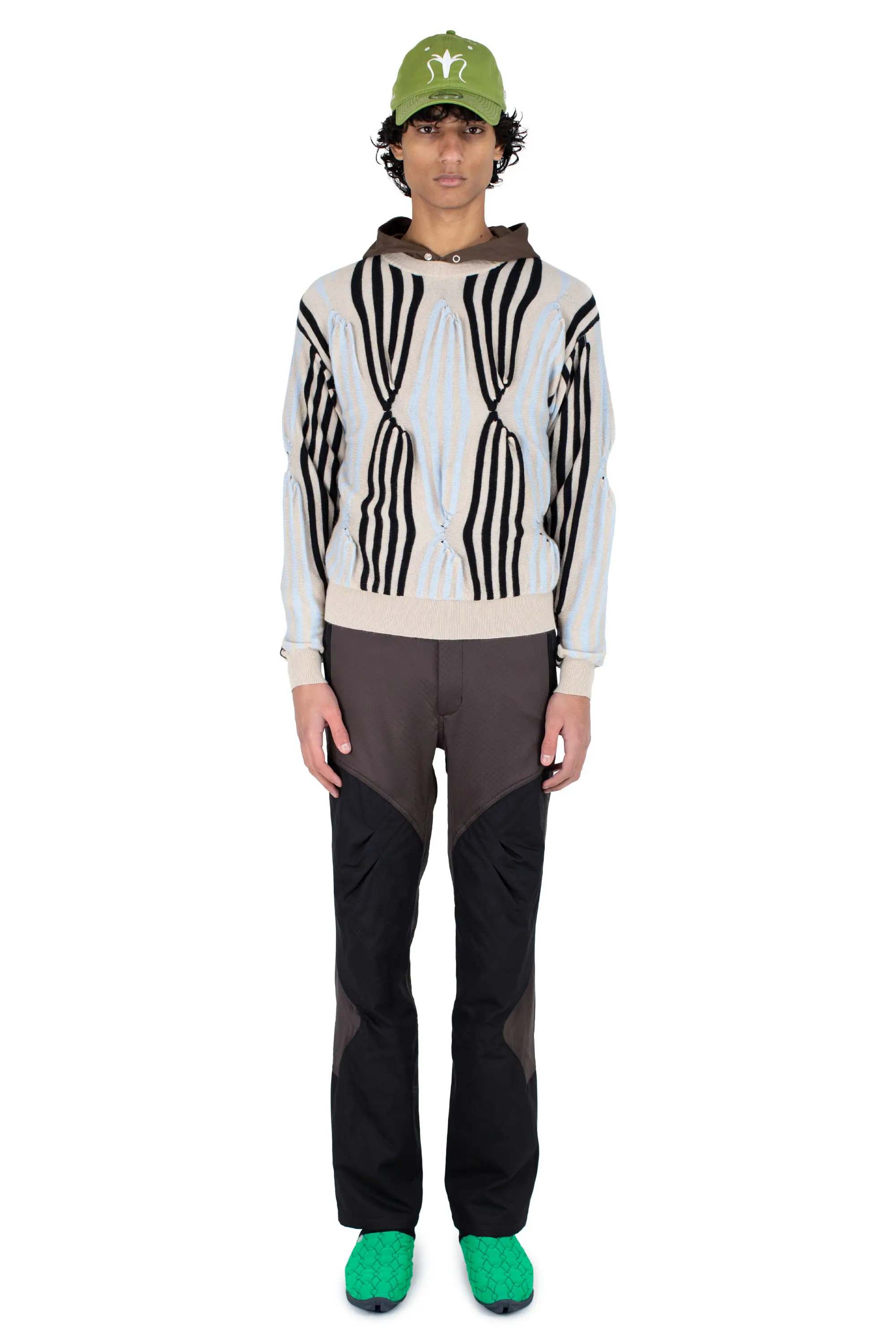 KIKO KOSTADINOV SOLIX JUMPER - BEIGE / BLACK / L BLUE