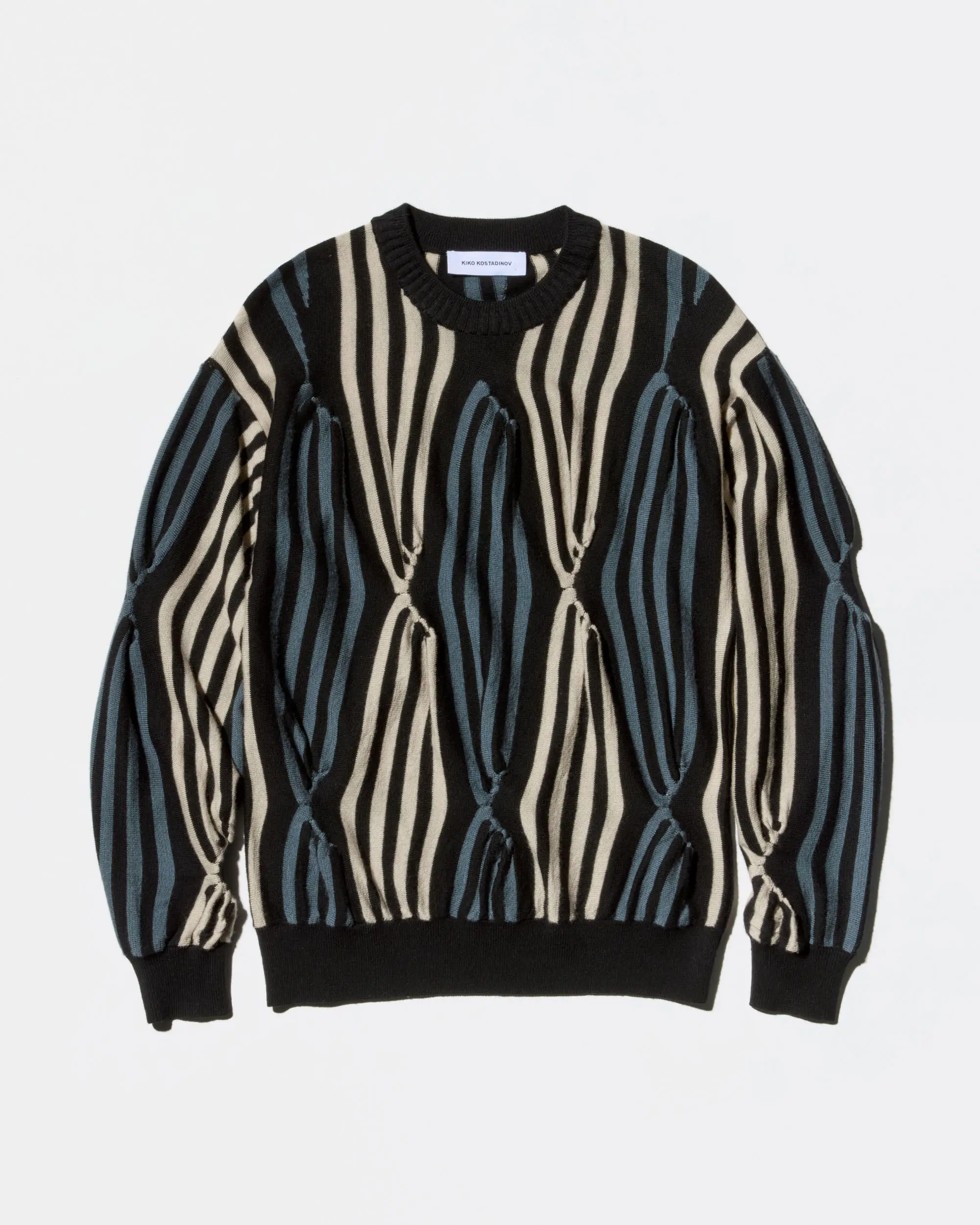 KIKO KOSTADINOV SOLIX JUMPER - BLACK / BEIGE / GREEN GREY