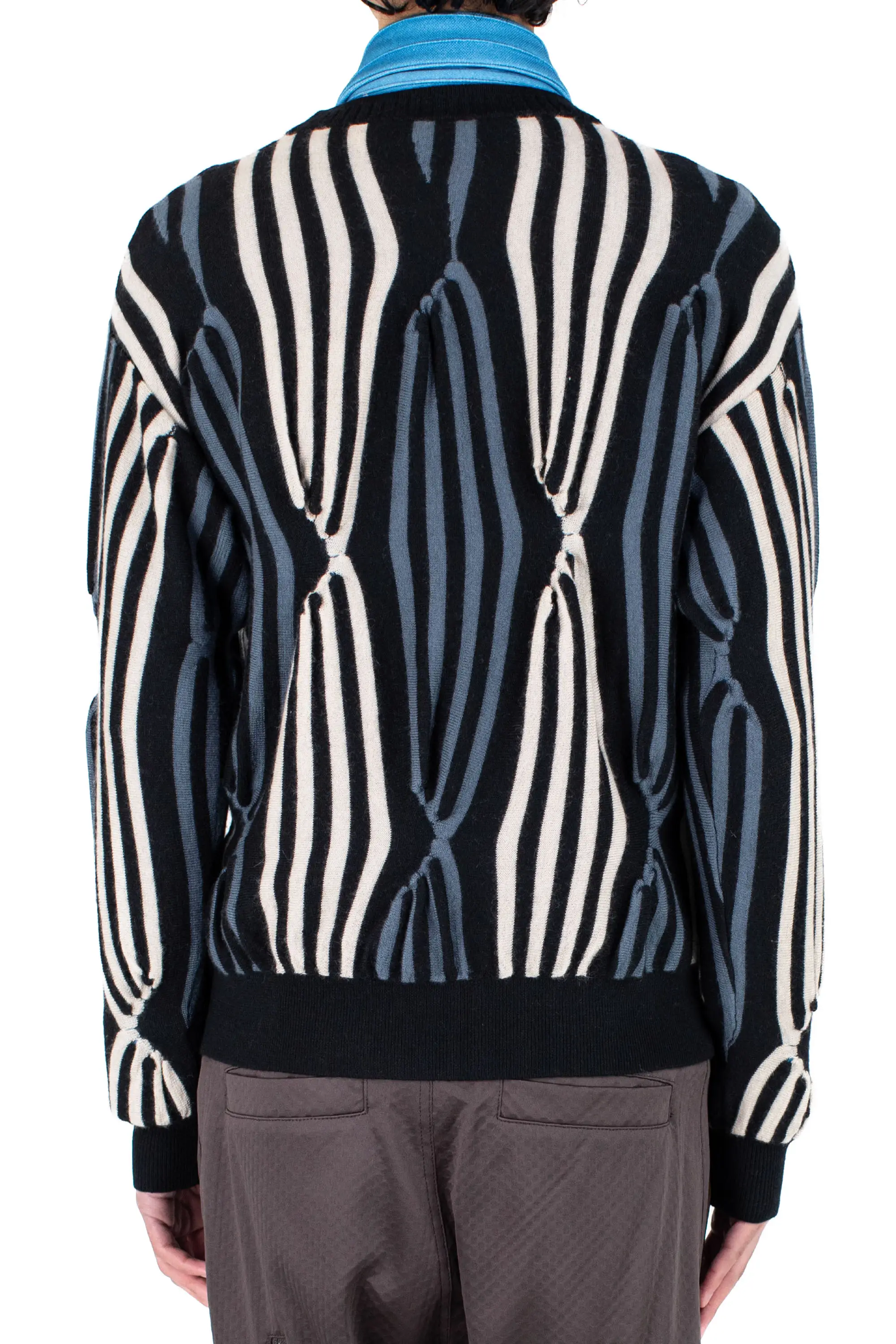 KIKO KOSTADINOV SOLIX JUMPER - BLACK / BEIGE / GREEN GREY