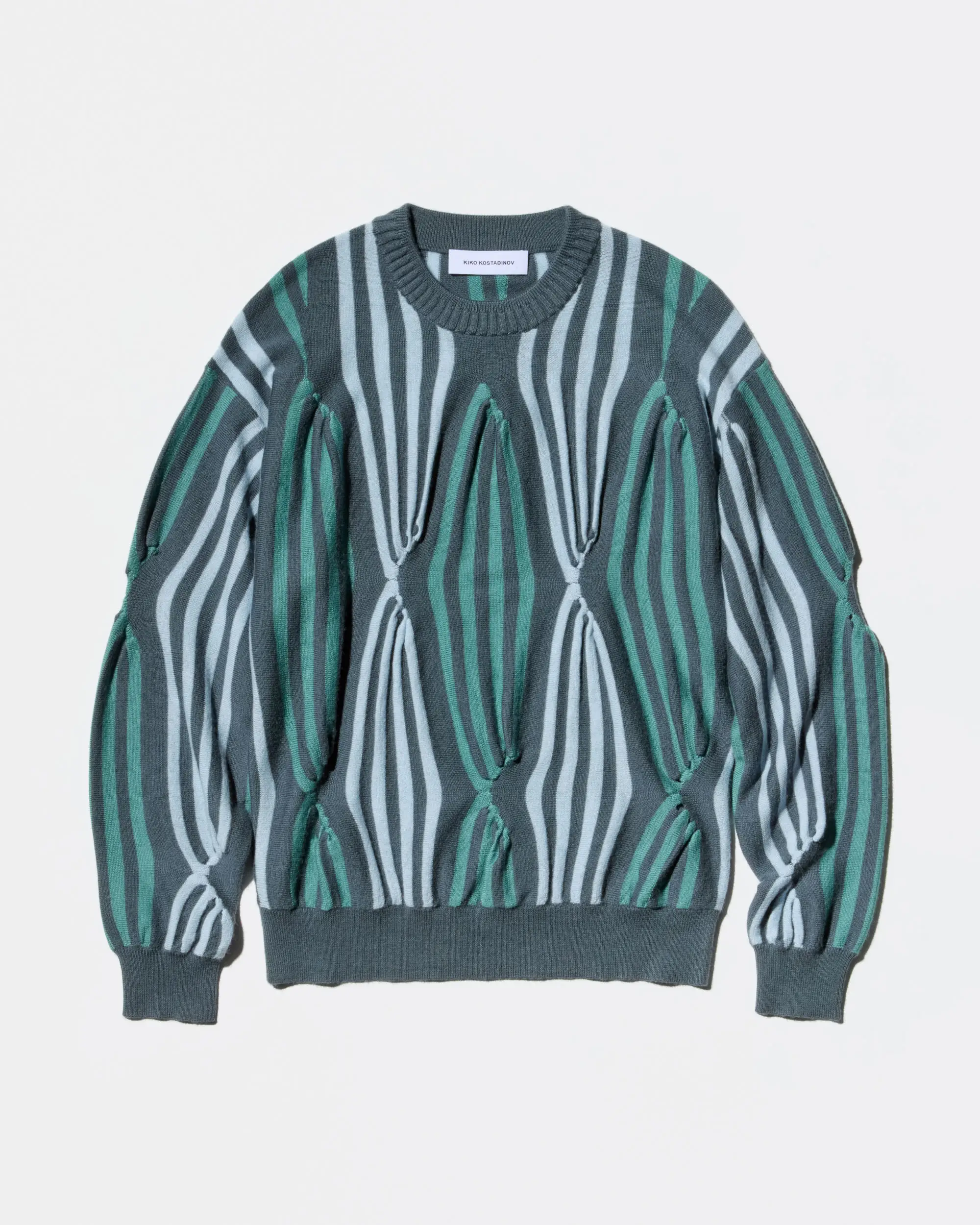 KIKO KOSTADINOV SOLIX JUMPER - GREEN GREY / BLUE / SEA GREEN