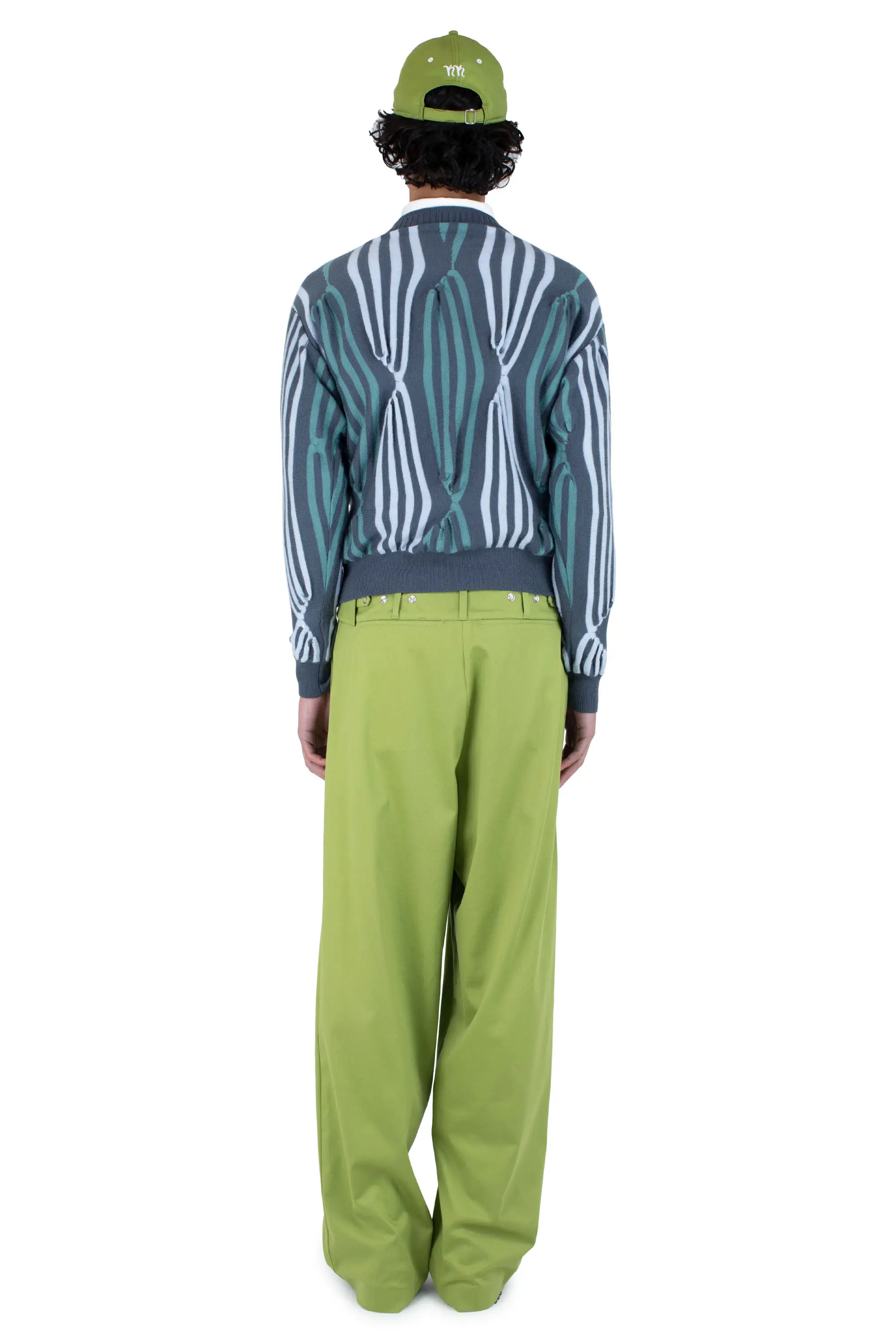 KIKO KOSTADINOV SOLIX JUMPER - GREEN GREY / BLUE / SEA GREEN