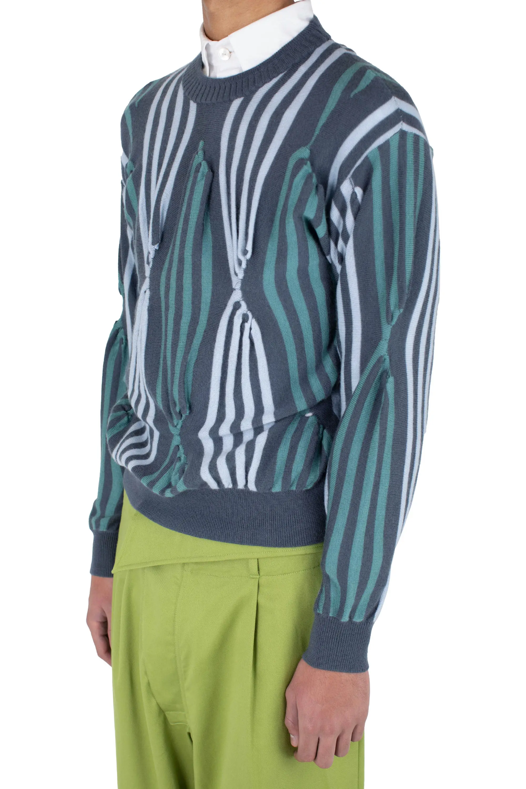 KIKO KOSTADINOV SOLIX JUMPER - GREEN GREY / BLUE / SEA GREEN
