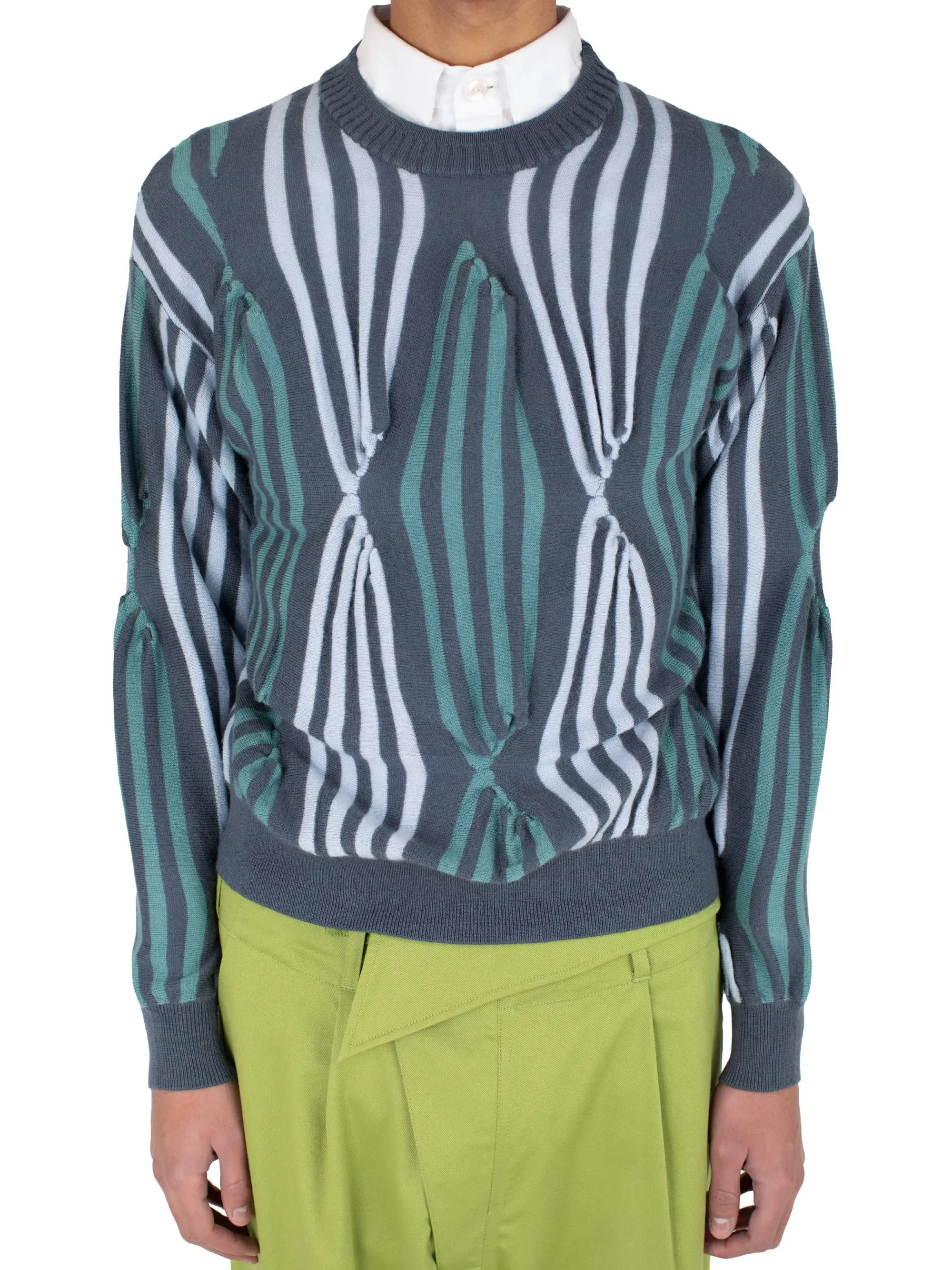 KIKO KOSTADINOV SOLIX JUMPER - GREEN GREY / BLUE / SEA GREEN