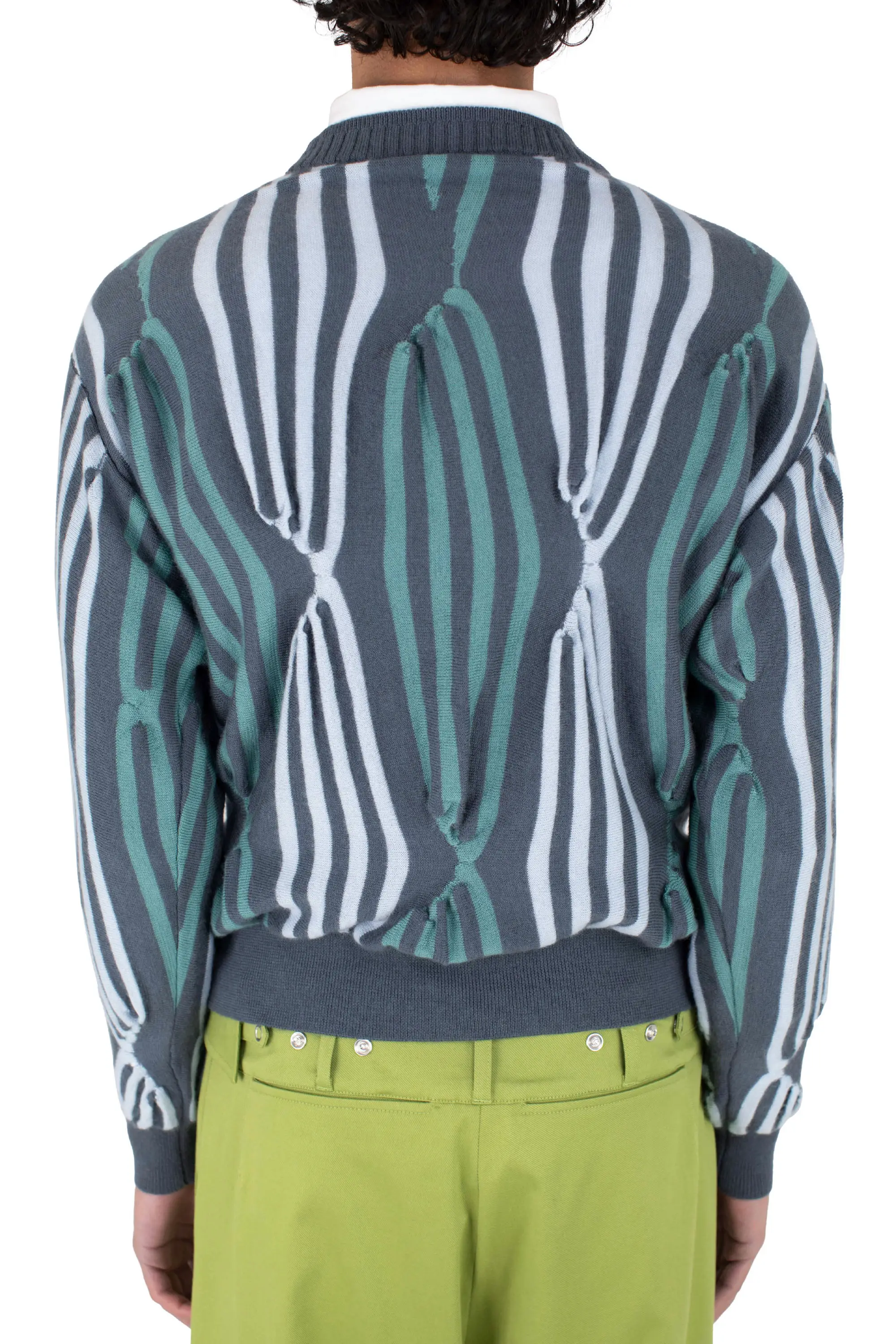 KIKO KOSTADINOV SOLIX JUMPER - GREEN GREY / BLUE / SEA GREEN