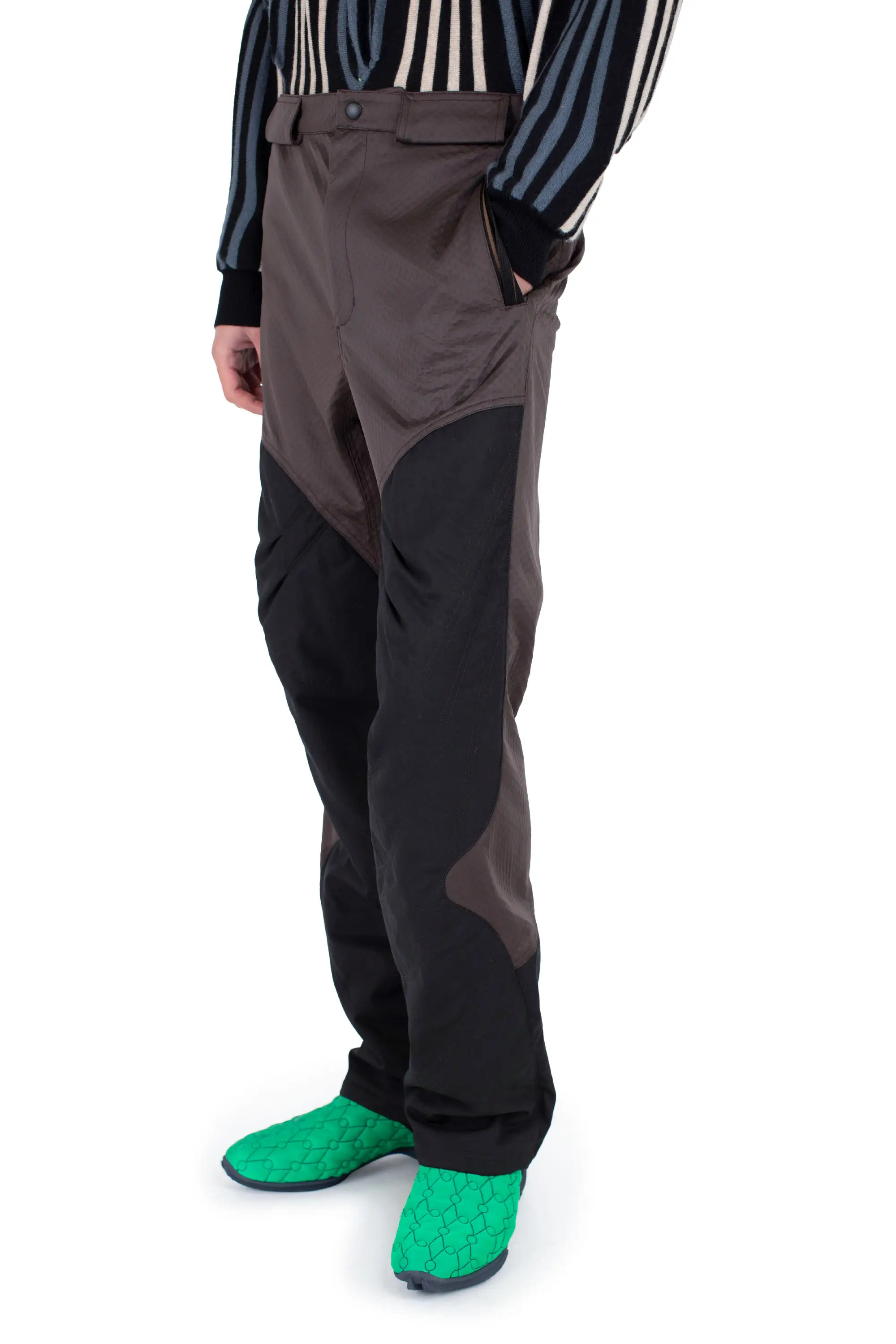 KIKO KOSTADINOV SOLIX ZIP TROUSER - CALLISTO BROWN / BLACK SABLE