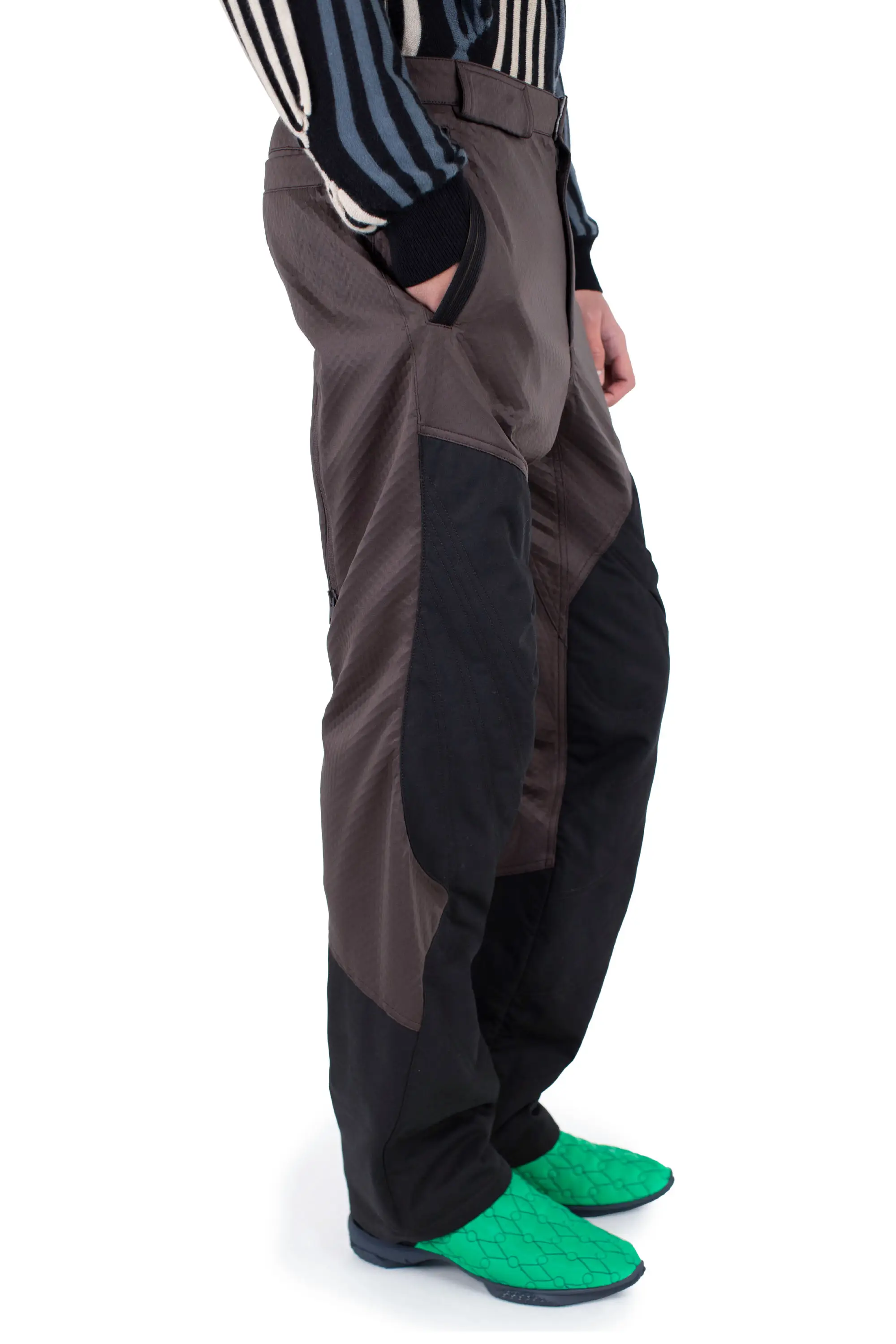 KIKO KOSTADINOV SOLIX ZIP TROUSER - CALLISTO BROWN / BLACK SABLE