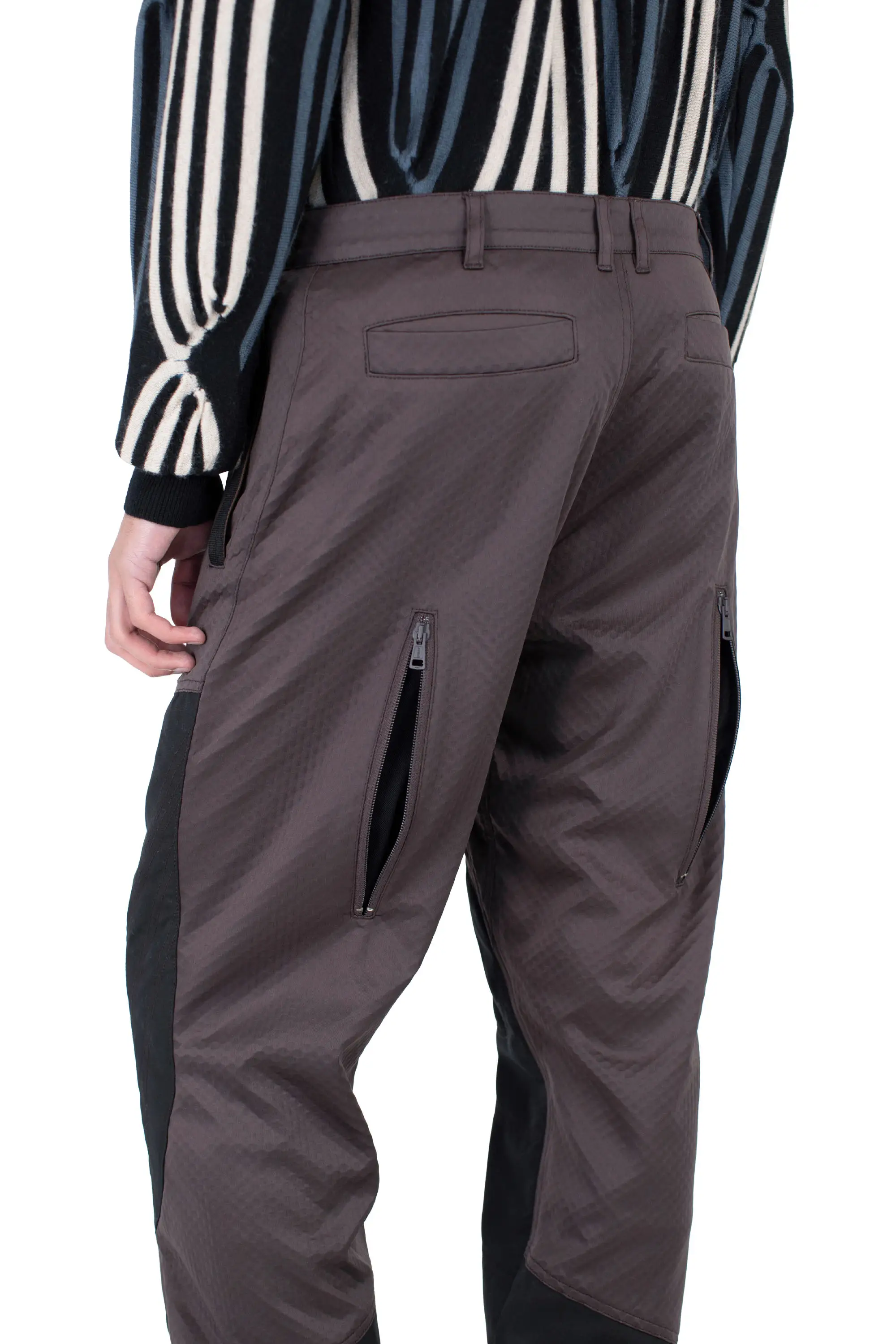 KIKO KOSTADINOV SOLIX ZIP TROUSER - CALLISTO BROWN / BLACK SABLE