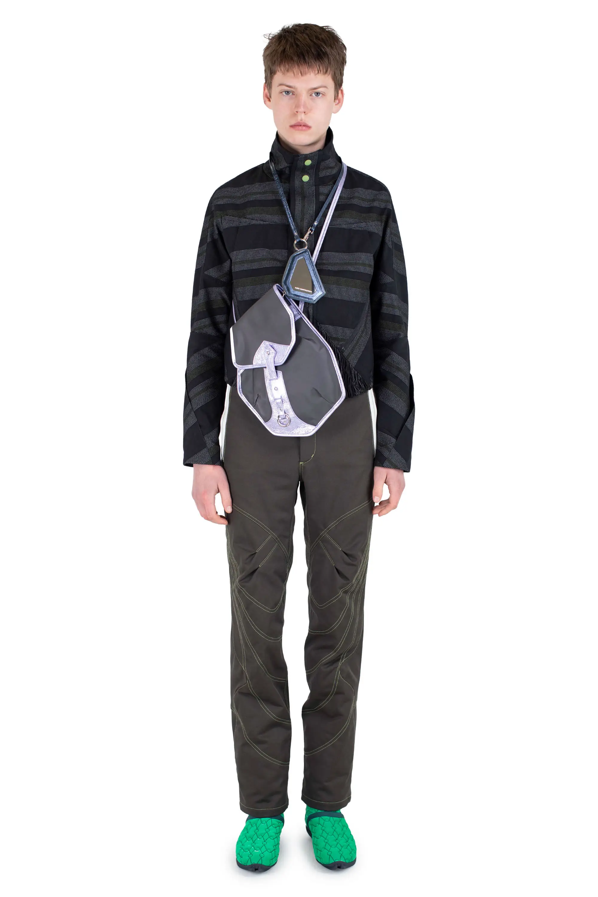 KIKO KOSTADINOV SOLIX ZIP TROUSER - JAVA BROWN