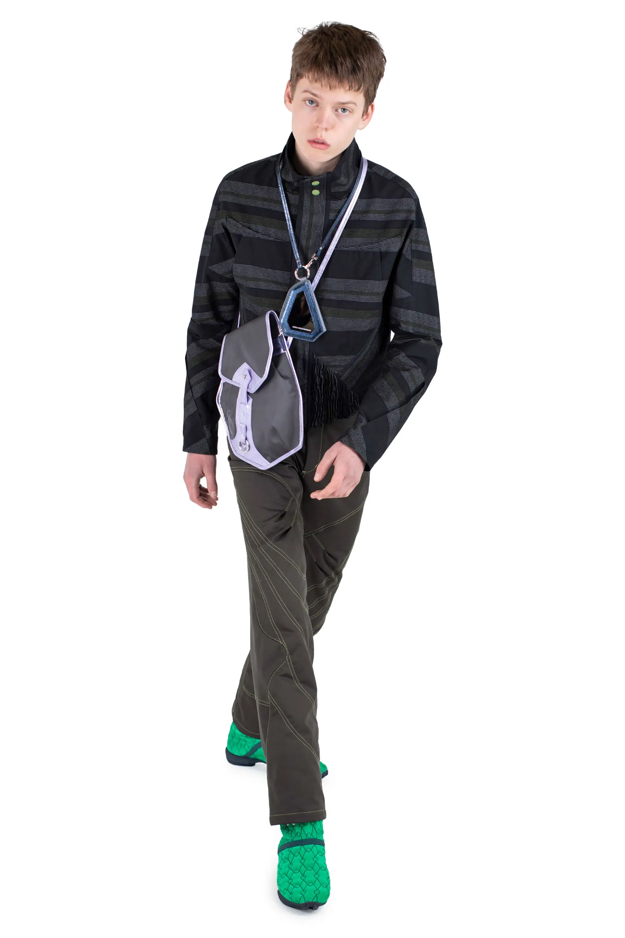 KIKO KOSTADINOV SOLIX ZIP TROUSER - JAVA BROWN