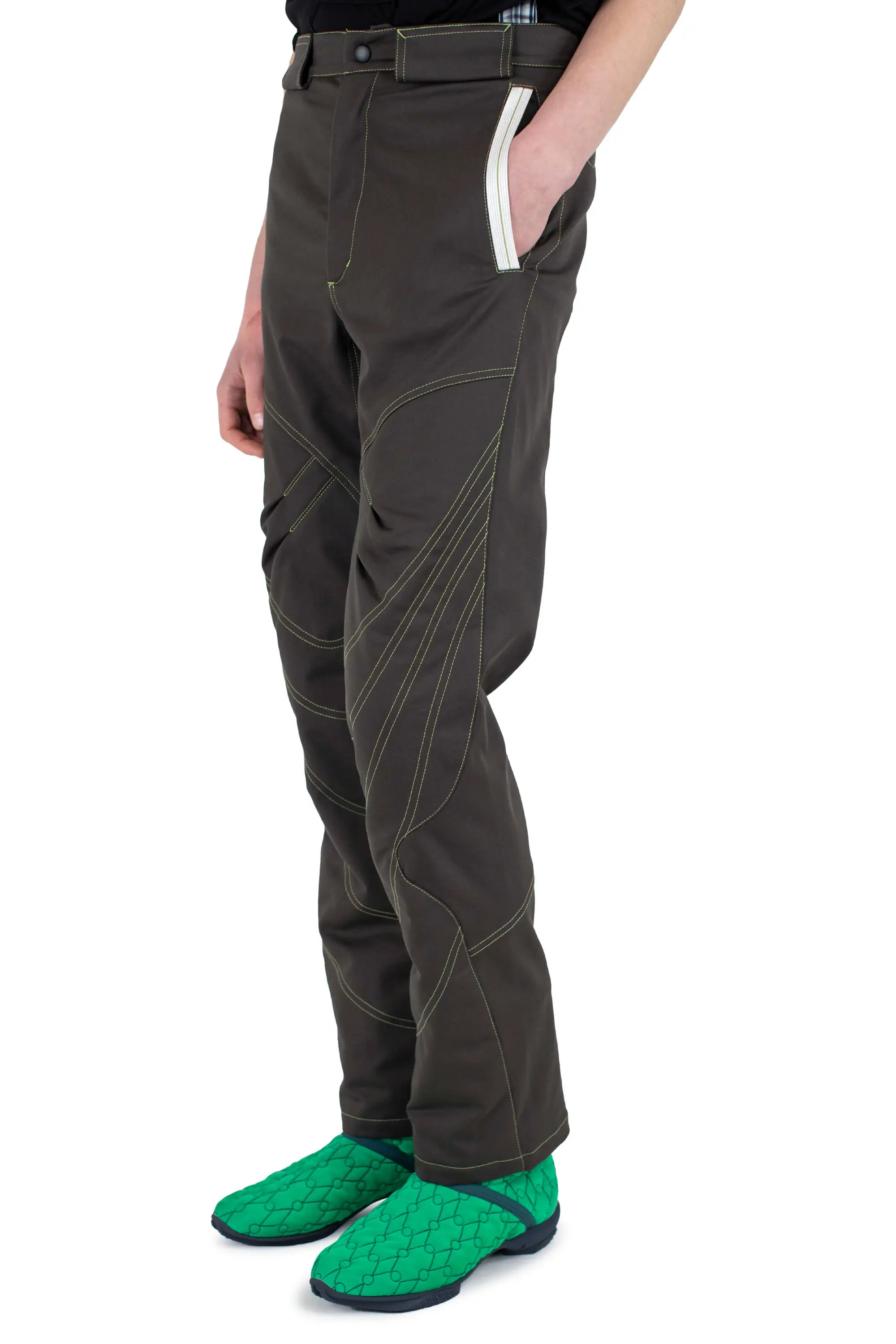 KIKO KOSTADINOV SOLIX ZIP TROUSER - JAVA BROWN