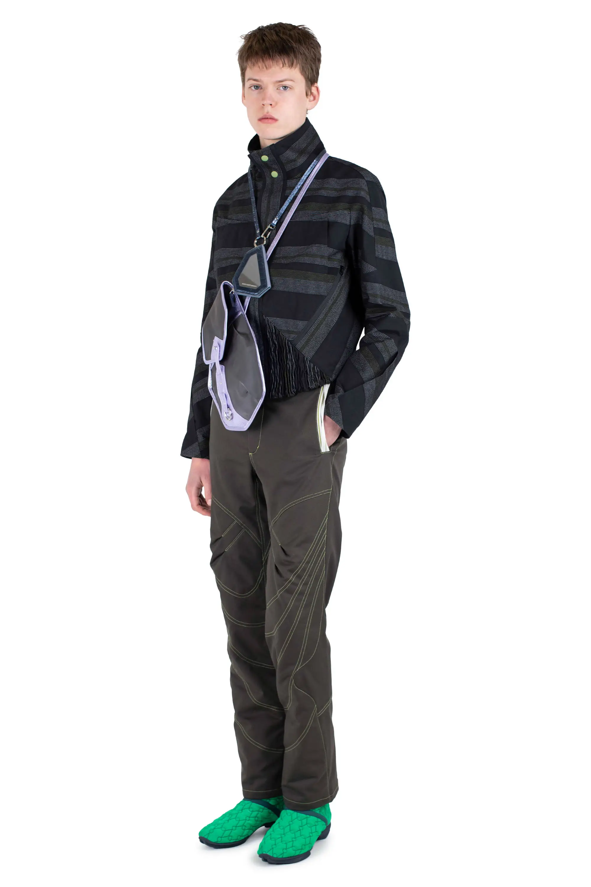 KIKO KOSTADINOV SOLIX ZIP TROUSER - JAVA BROWN