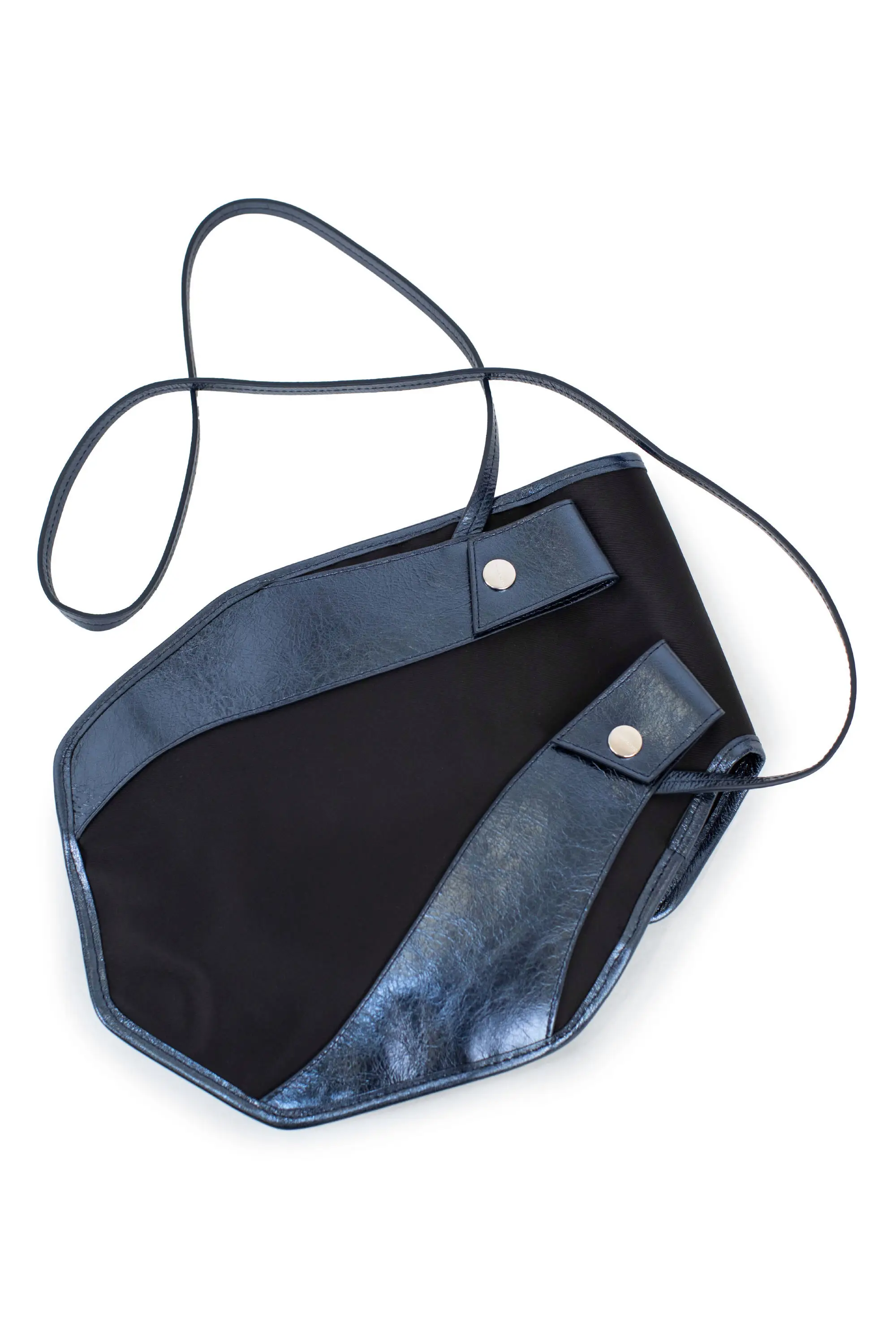 KIKO KOSTADINOV SOLVA POUCH - BLACK / MIDNIGHT BLUE