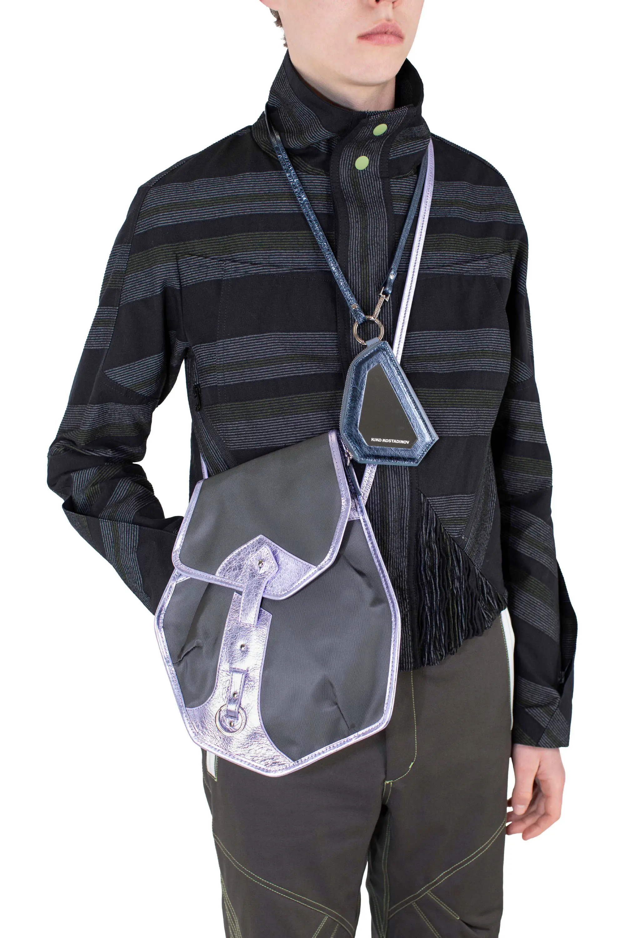 KIKO KOSTADINOV SOLVA POUCH - DARK GREY / FOSSIL