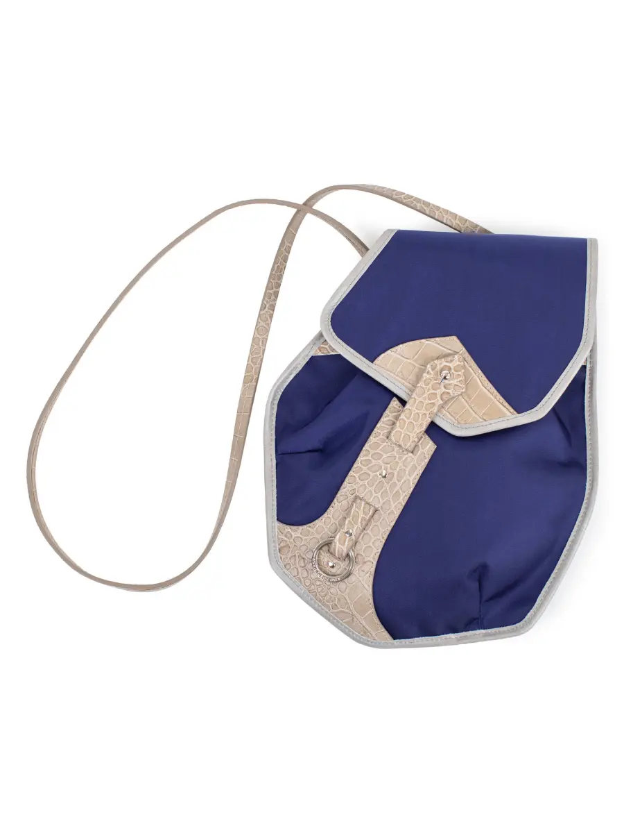 KIKO KOSTADINOV SOLVA POUCH - NAVY BLUE / GREEN KHAKI