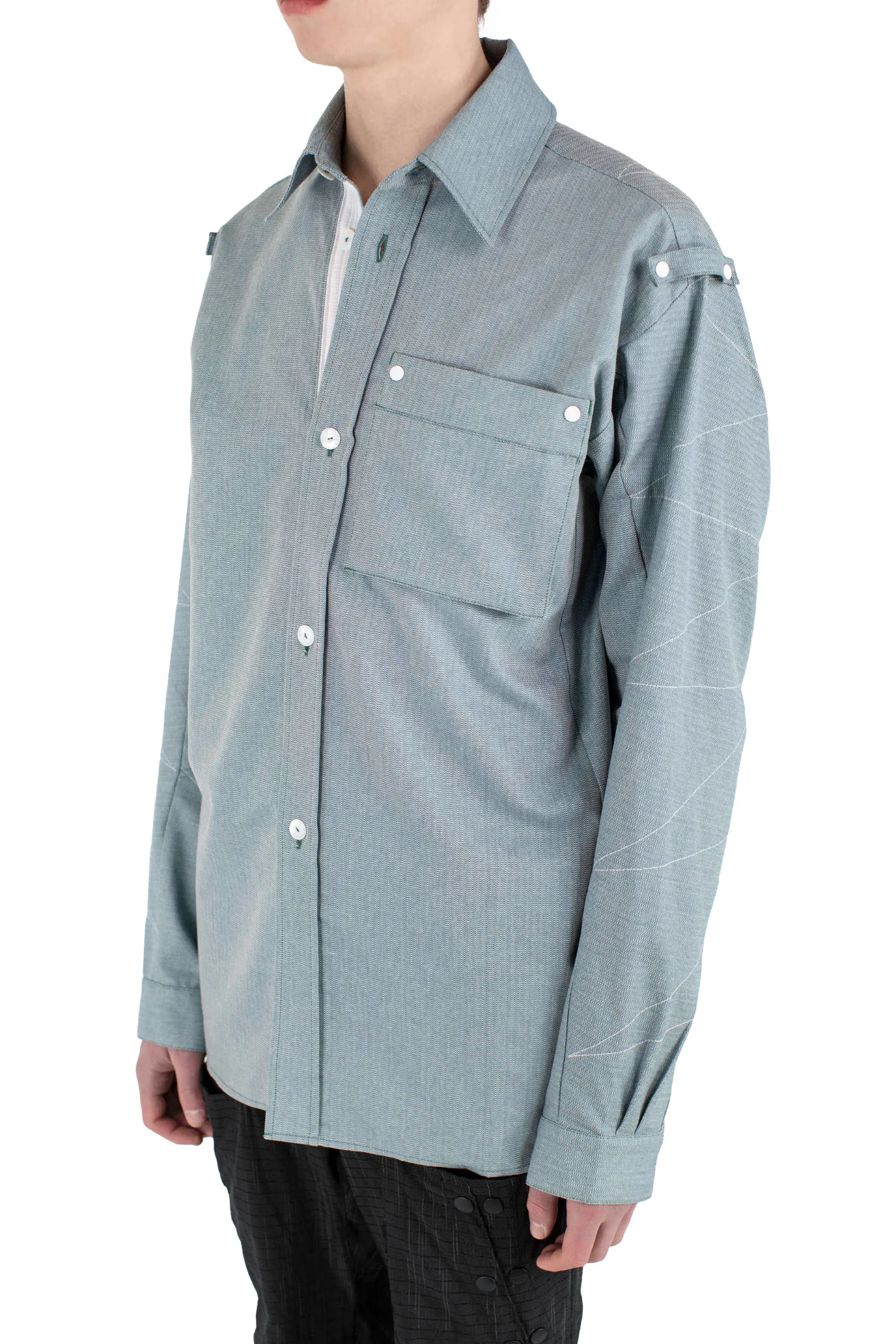 KIKO KOSTADINOV SOLVA SHIRT - EVERGREEN