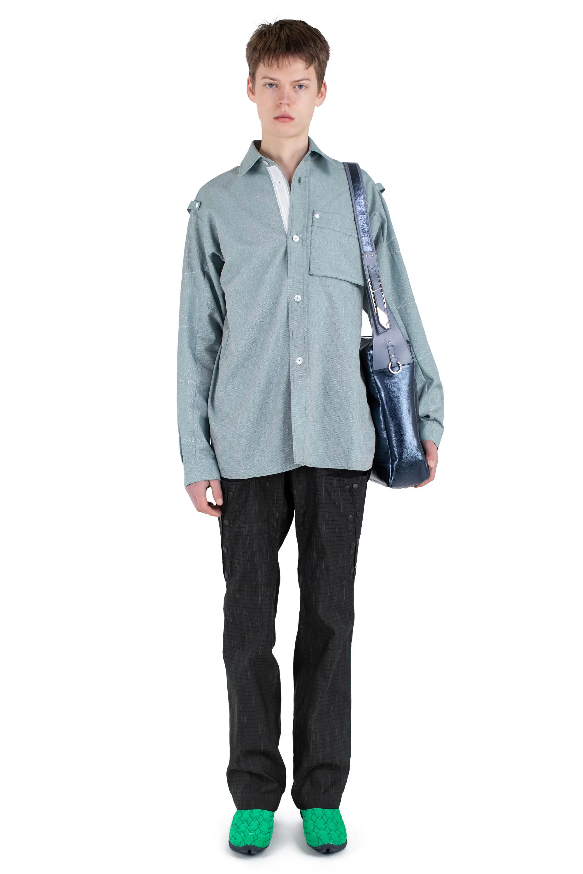 KIKO KOSTADINOV SOLVA SHIRT - EVERGREEN