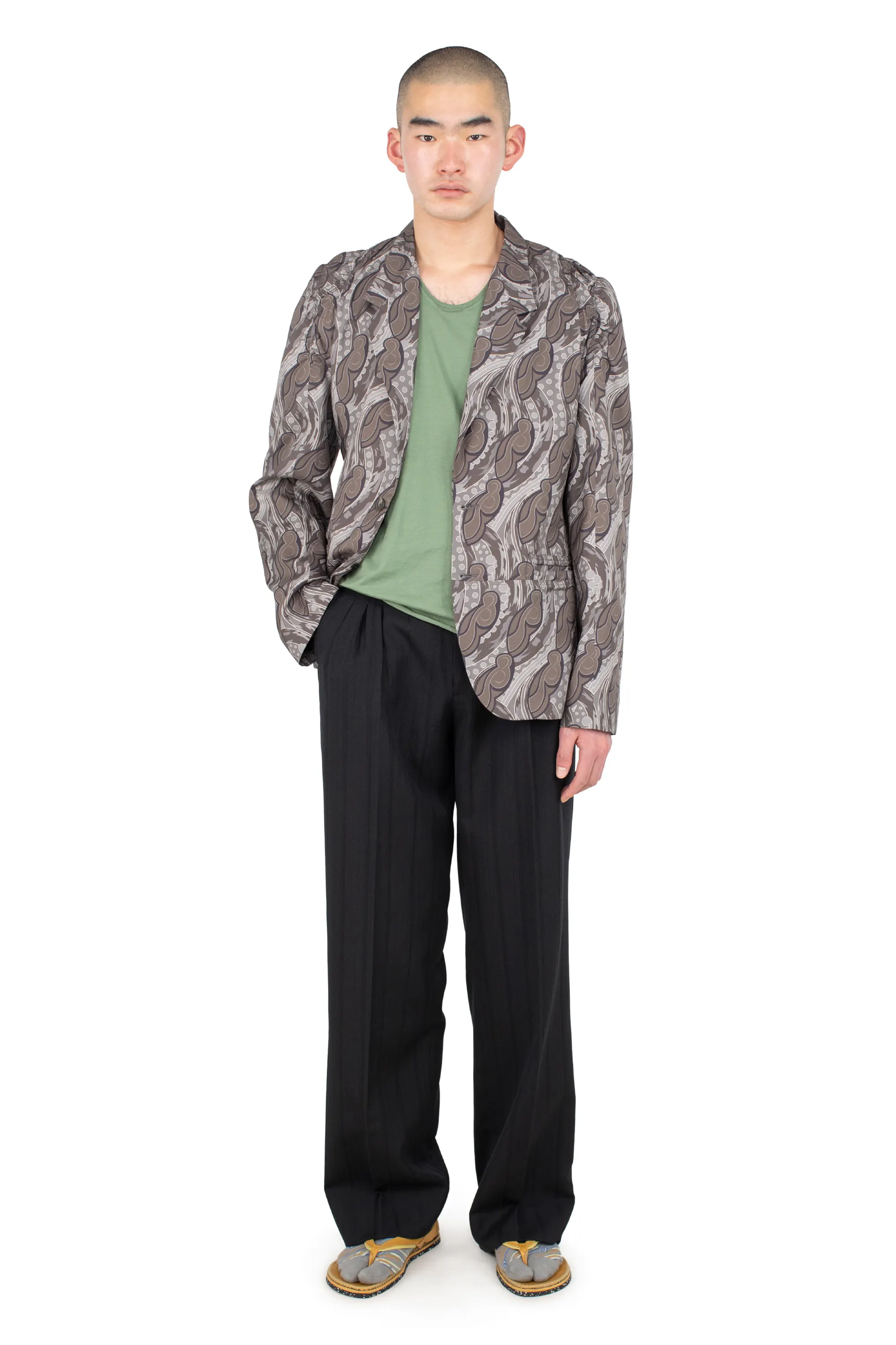 KIKO KOSTADINOV TARHOS PLEATED TROUSER - MIDNIGHT BLACK