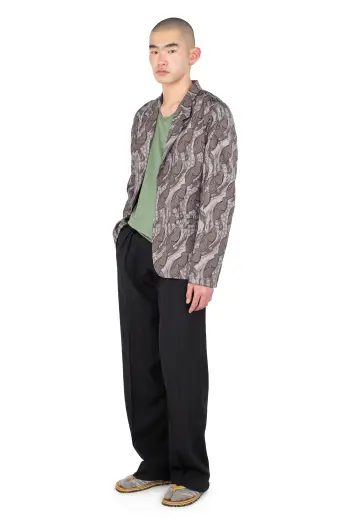 KIKO KOSTADINOV TARHOS PLEATED TROUSER - MIDNIGHT BLACK
