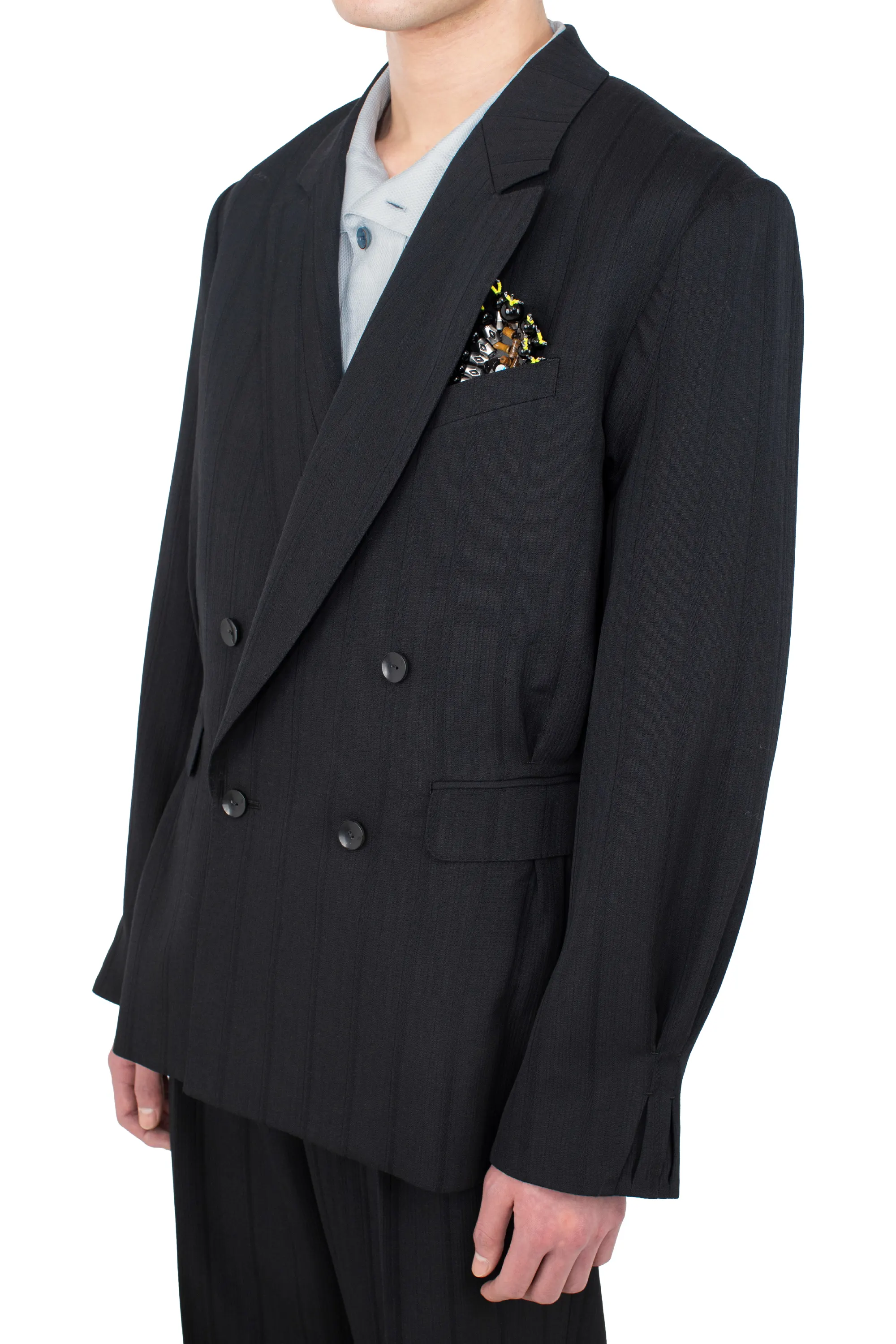 KIKO KOSTADINOV TARHOS TAILORED JACKET - MIDNIGHT BLACK