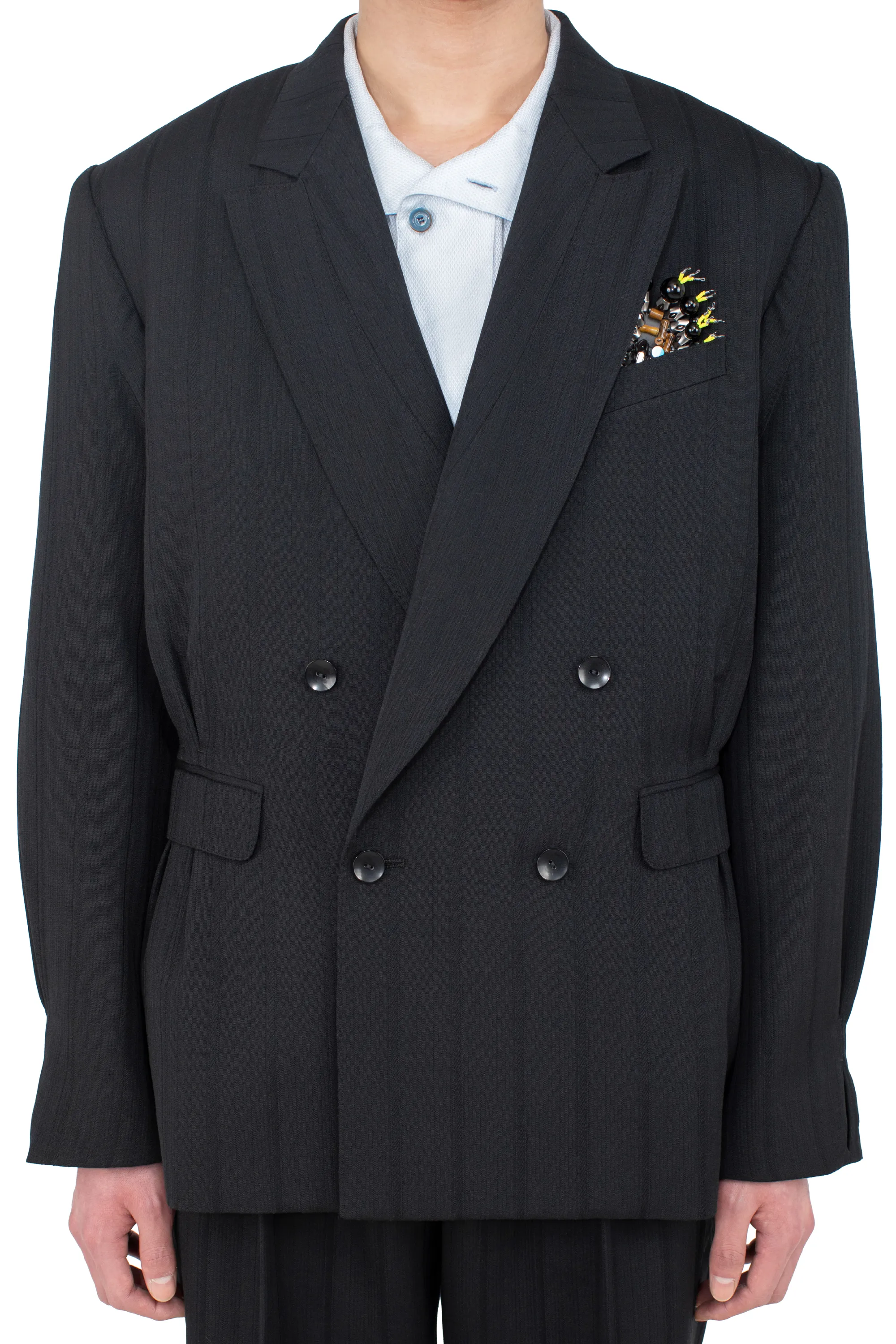 KIKO KOSTADINOV TARHOS TAILORED JACKET - MIDNIGHT BLACK
