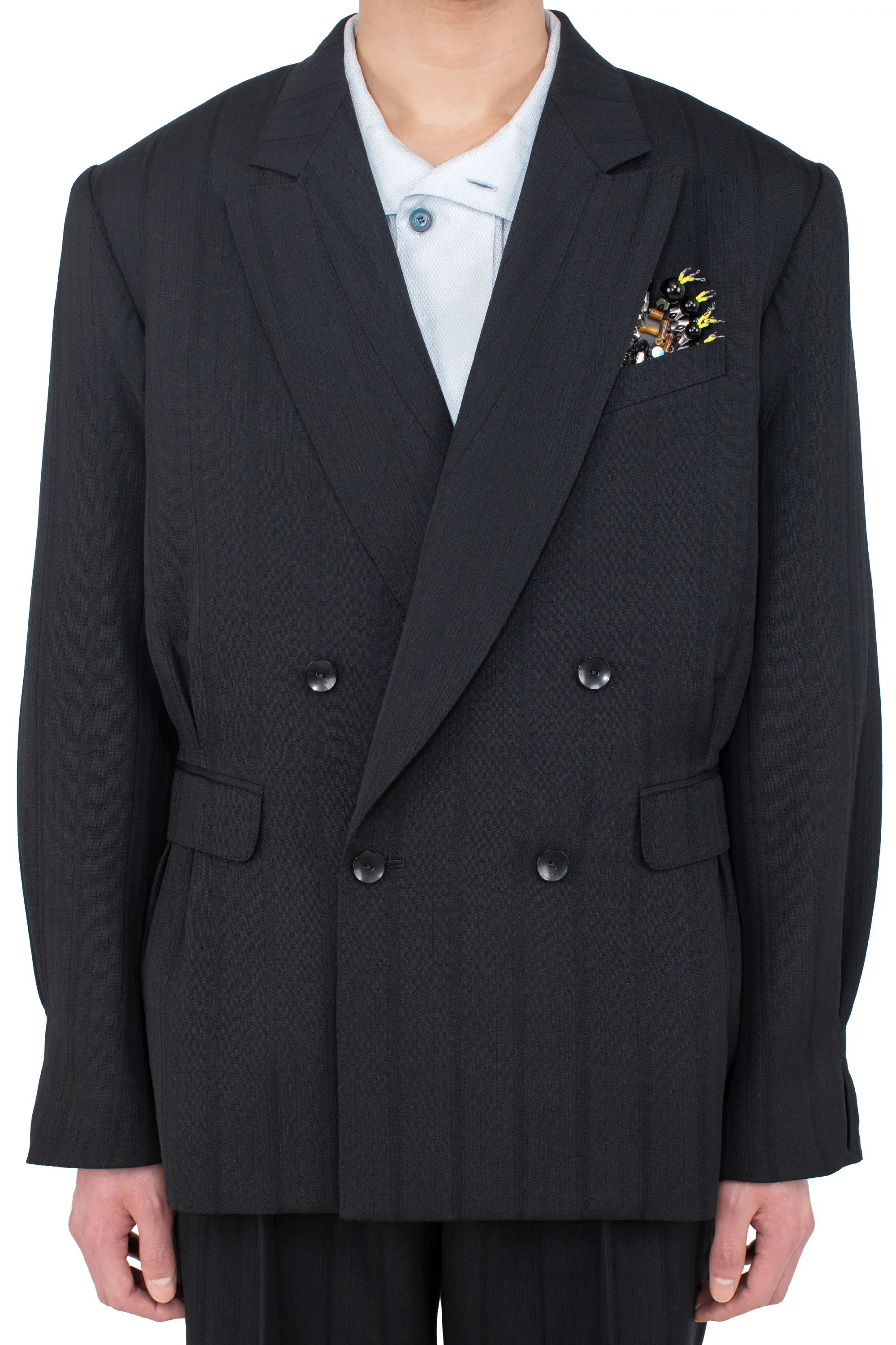 KIKO KOSTADINOV TARHOS TAILORED JACKET - MIDNIGHT BLACK