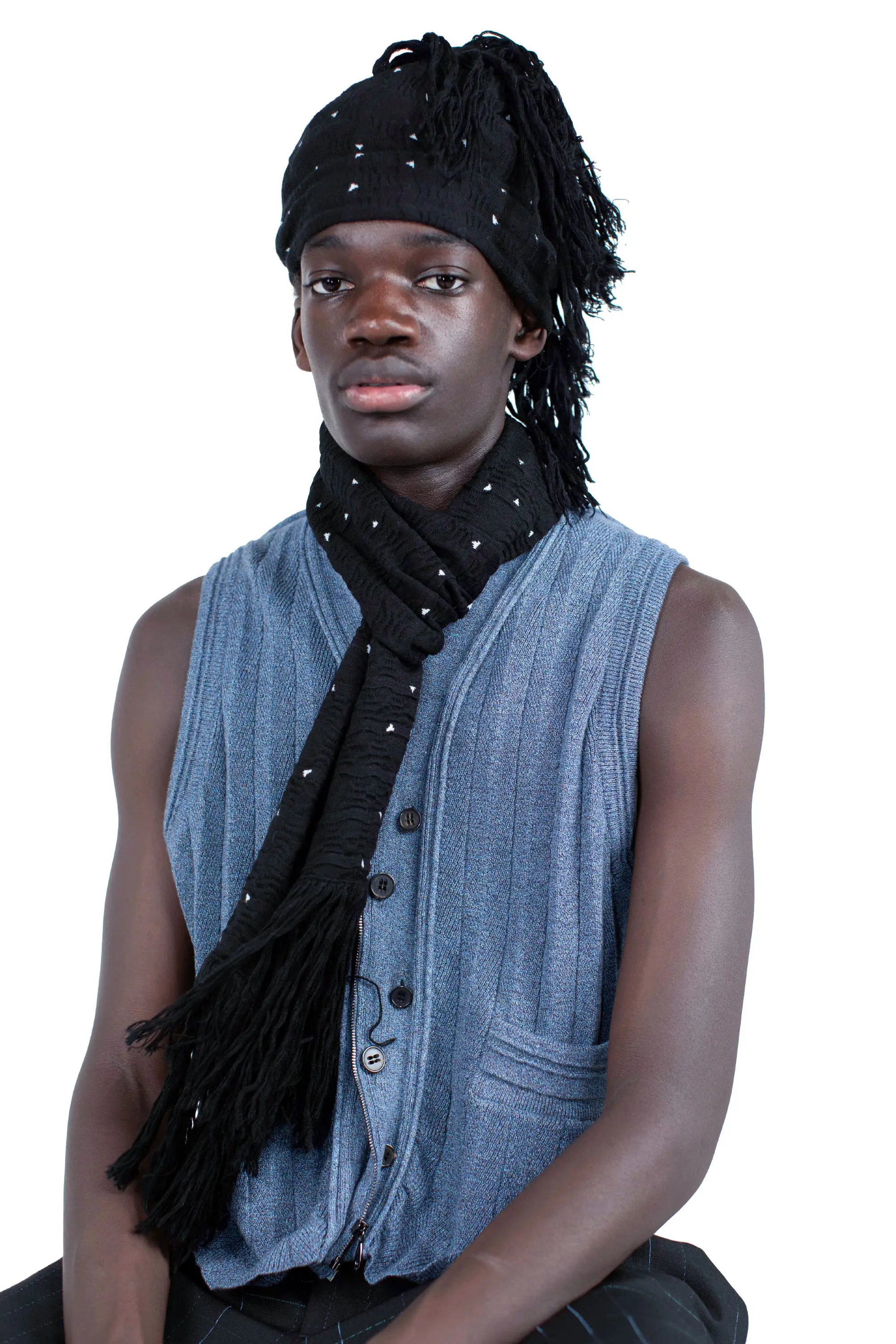 KIKO KOSTADINOV TARR SCARF - NIGHT SKY