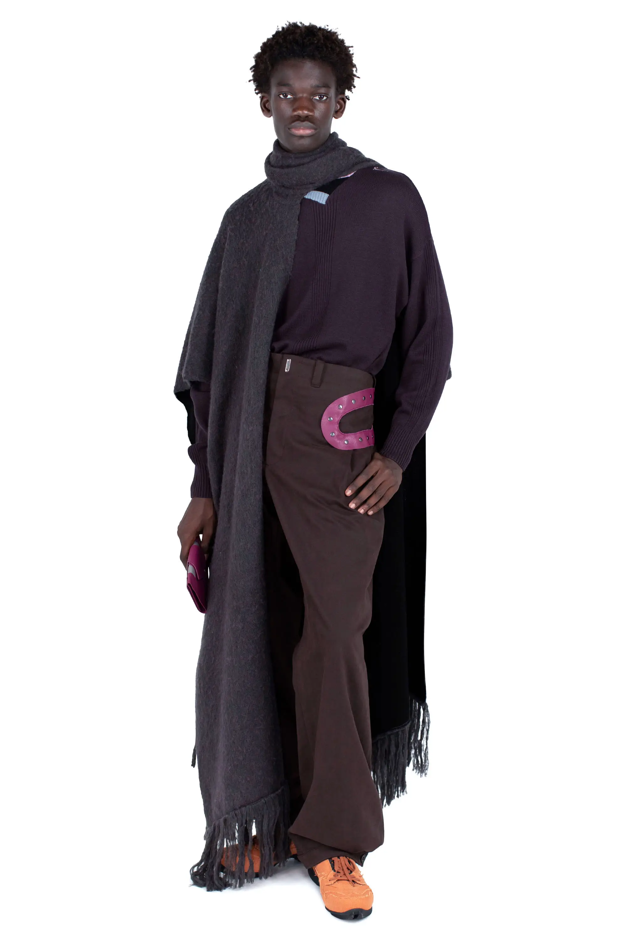 KIKO KOSTADINOV TARR THROW - BLACK/BROWN
