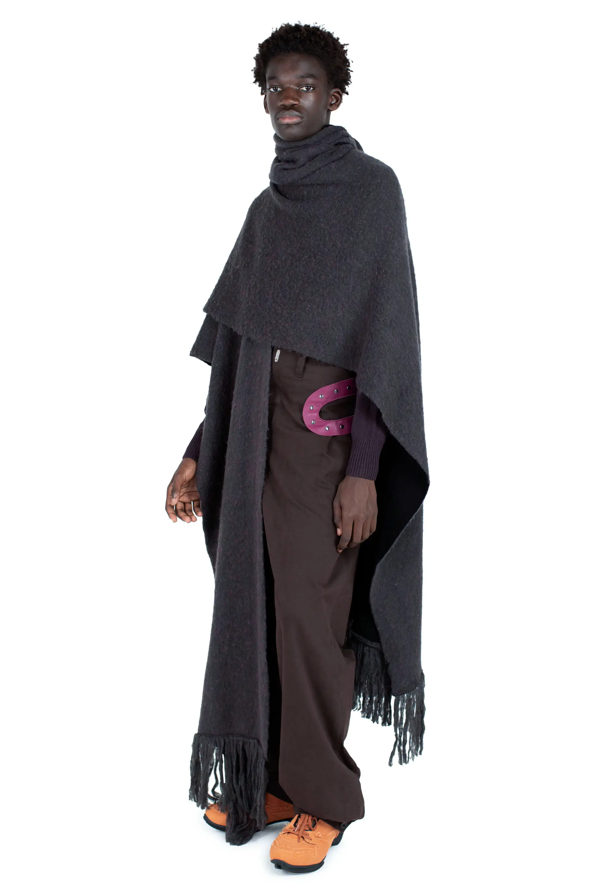 KIKO KOSTADINOV TARR THROW - BLACK/BROWN