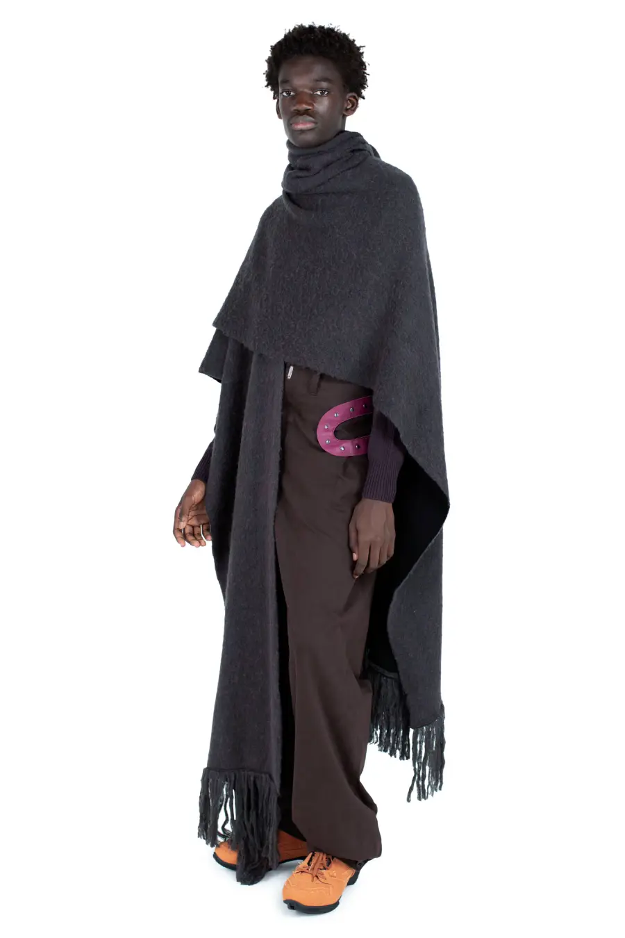 KIKO KOSTADINOV TARR THROW - BLACK/BROWN