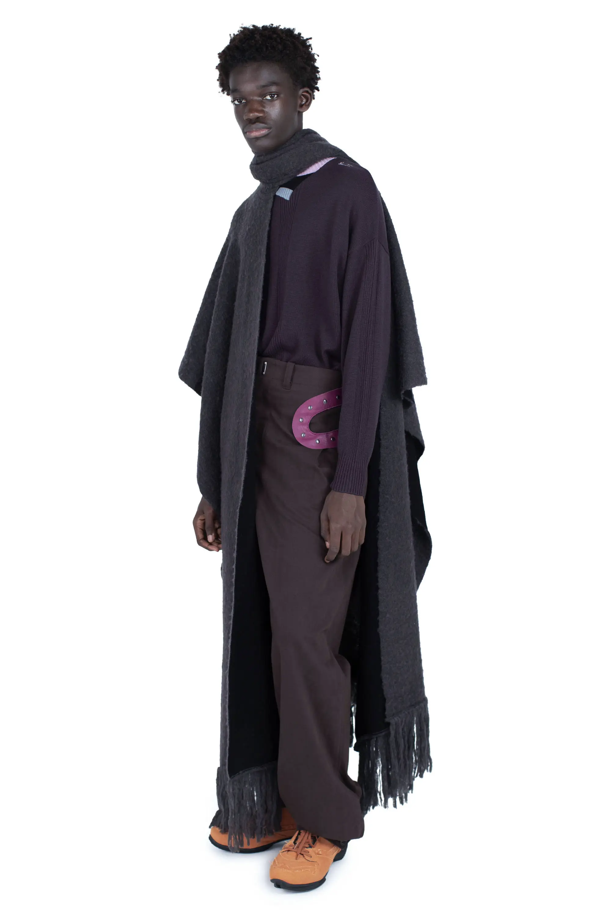 KIKO KOSTADINOV TARR THROW - BLACK/BROWN