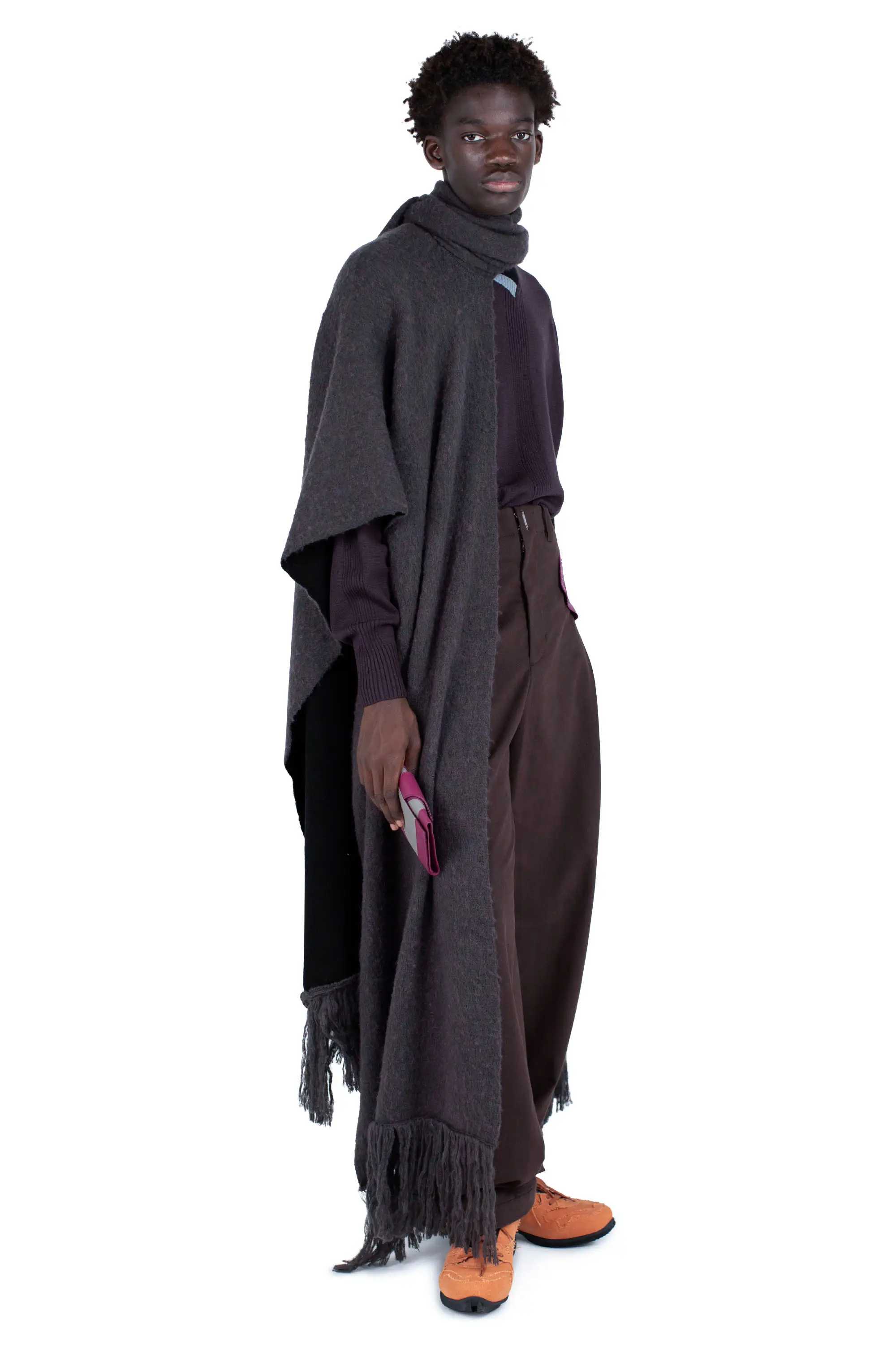 KIKO KOSTADINOV TARR THROW - BLACK/BROWN