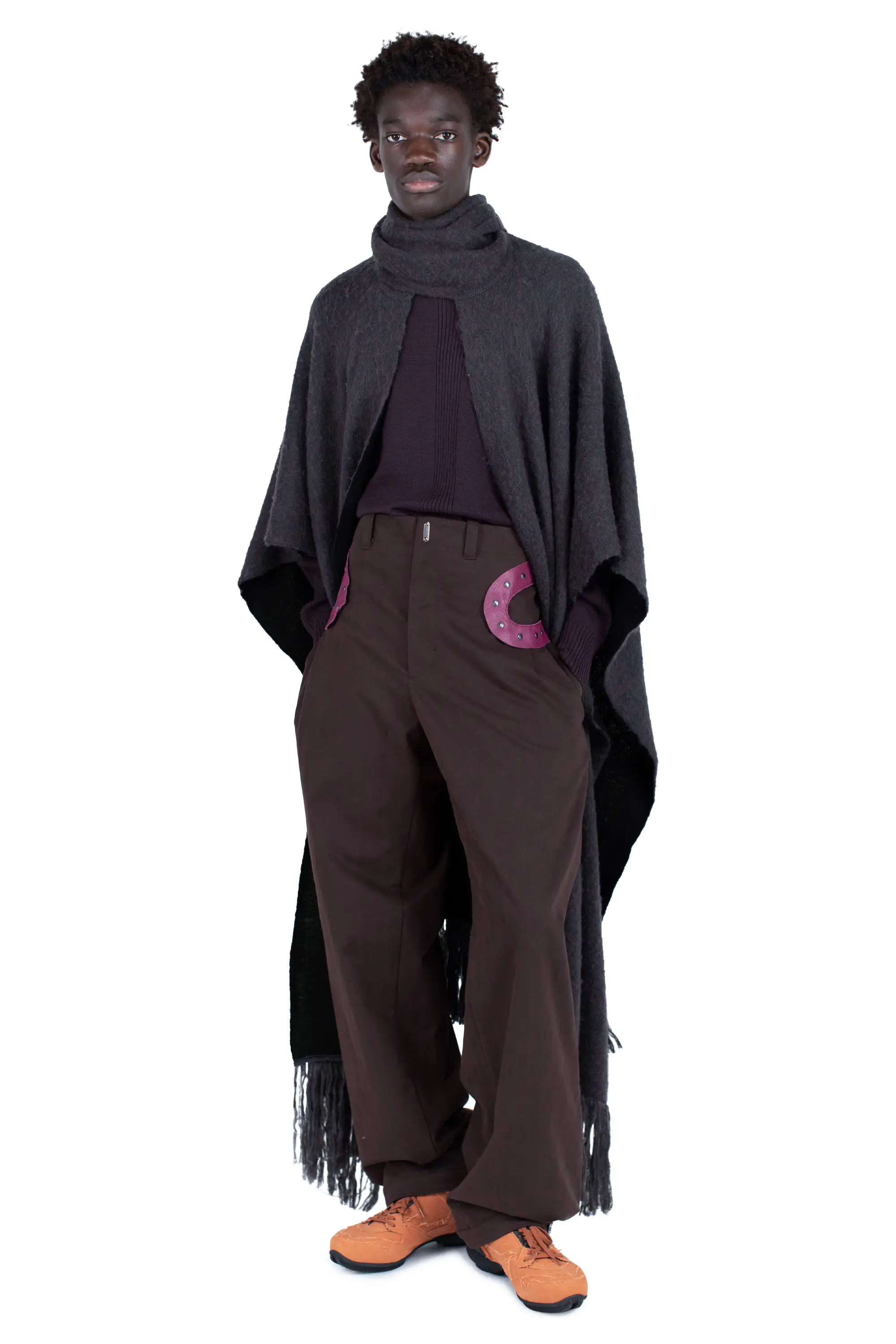 KIKO KOSTADINOV TARR THROW - BLACK/BROWN