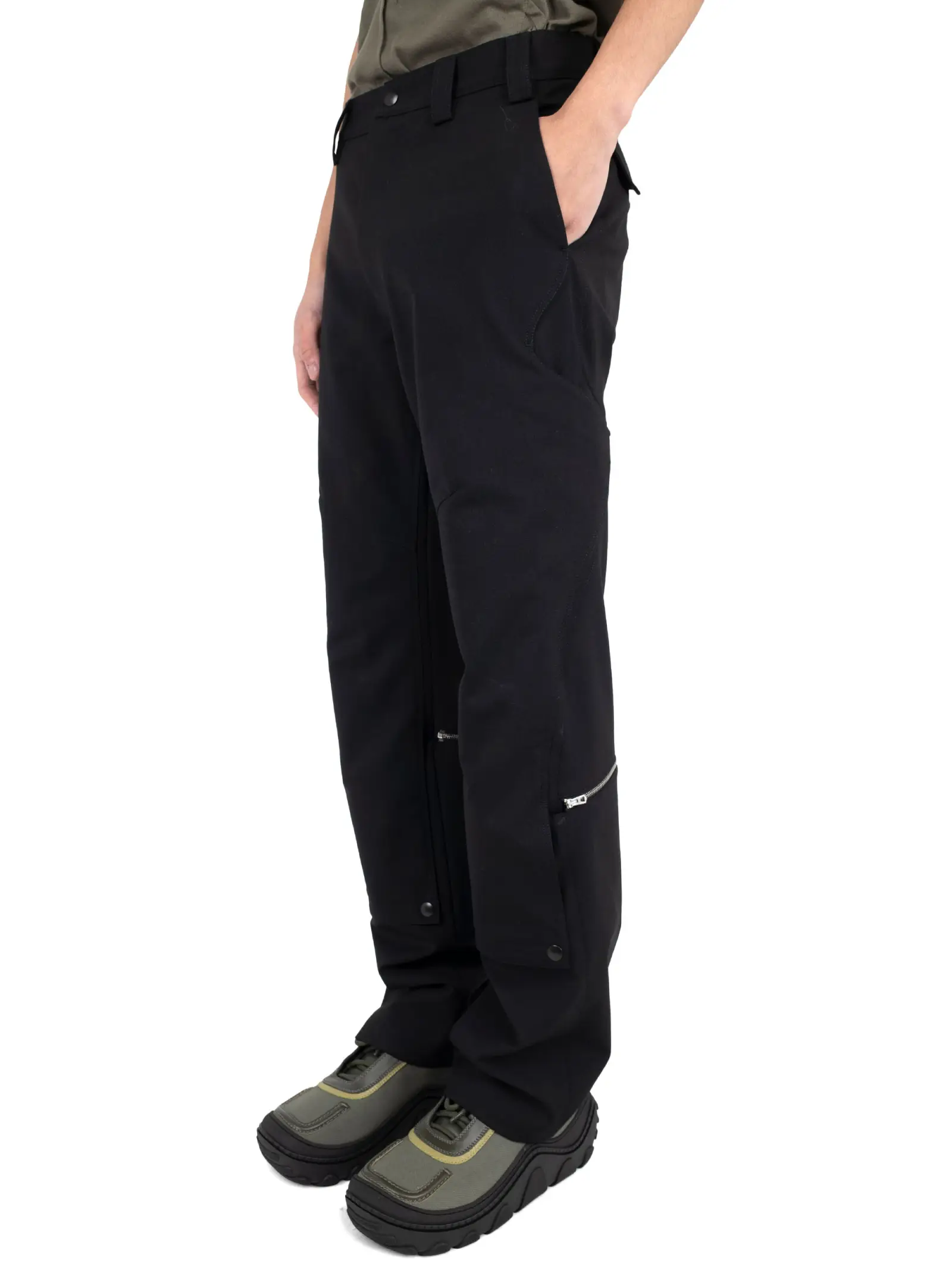 BGT TROUSERS NYCO RIPSTOP Sサイズ BLACKワークパンツ/カーゴパンツ