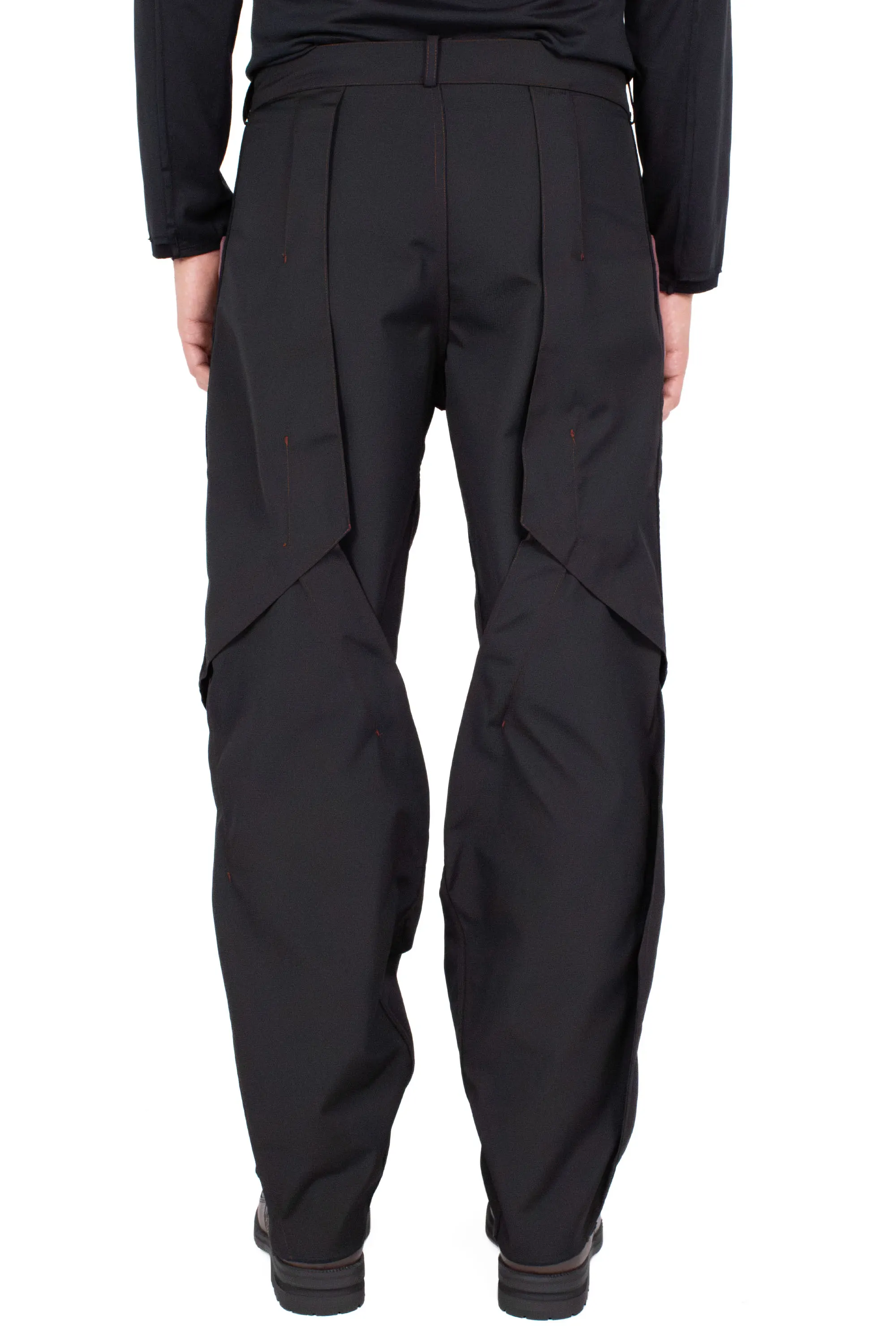 TRIPLE DART REVERSIBLE TROUSER - BLACK / DRY ROSE – KIKO KOSTADINOV
