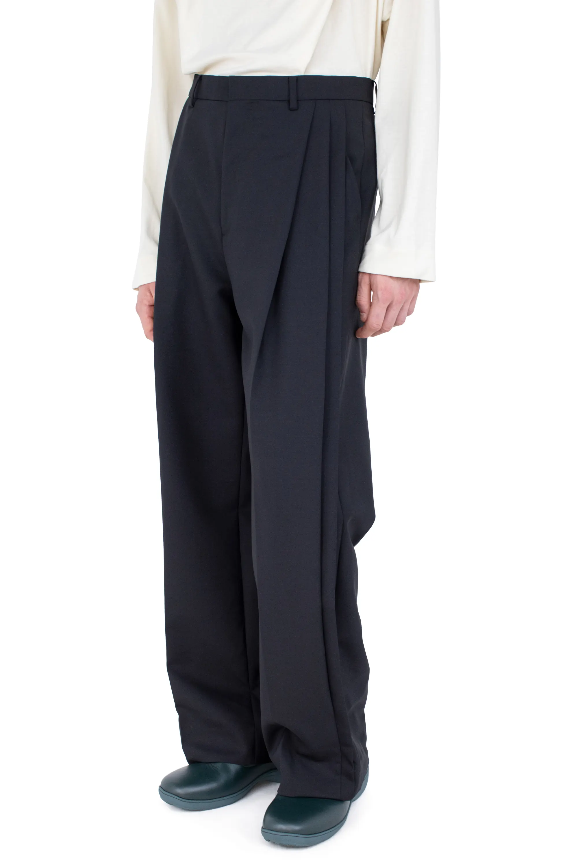 KIKO KOSTADINOV VAALS TAILORED TROUSERS - SPACE BLACK
