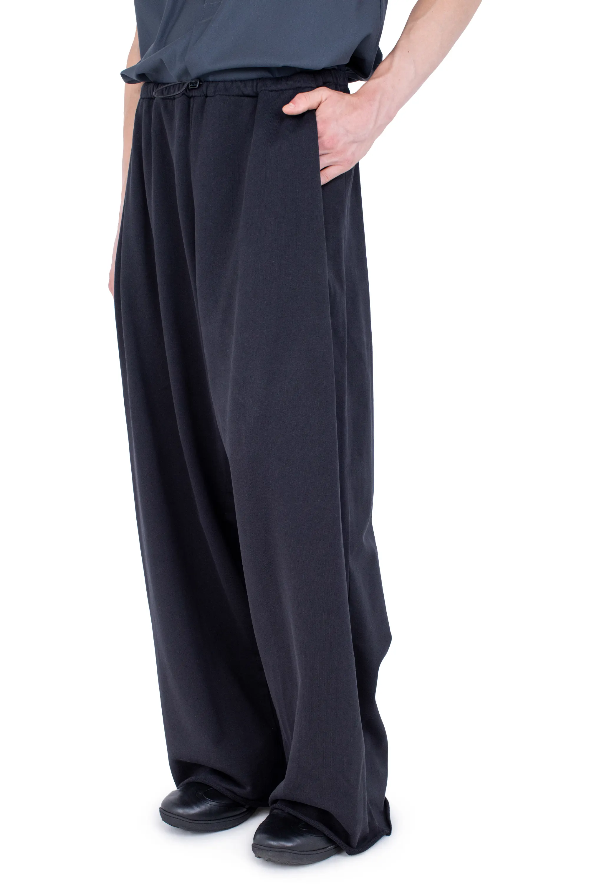 KIKO KOSTADINOV VELEKA WIDE TROUSERS - CHARCOAL