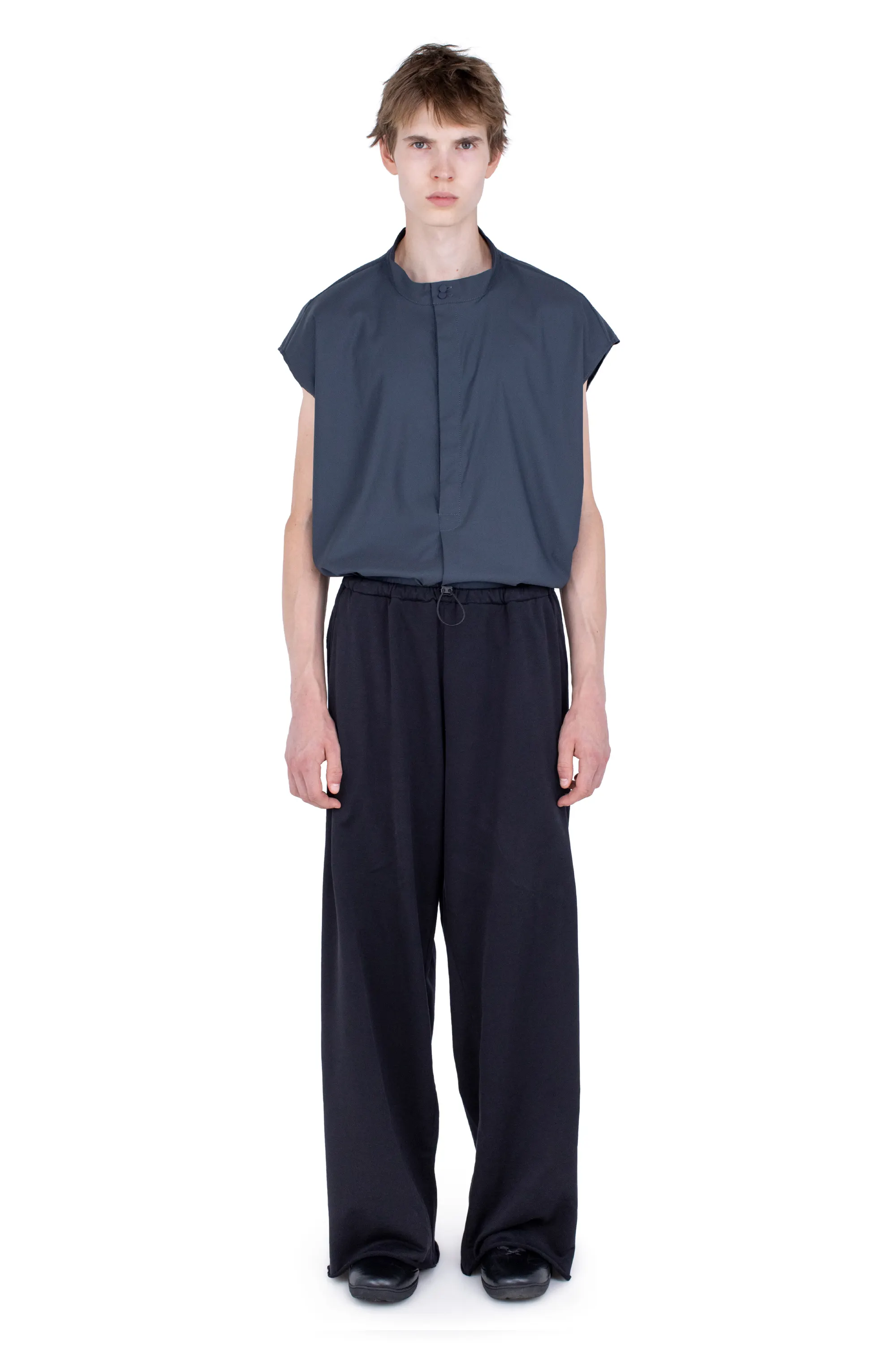 KIKO KOSTADINOV VELEKA WIDE TROUSERS - CHARCOAL